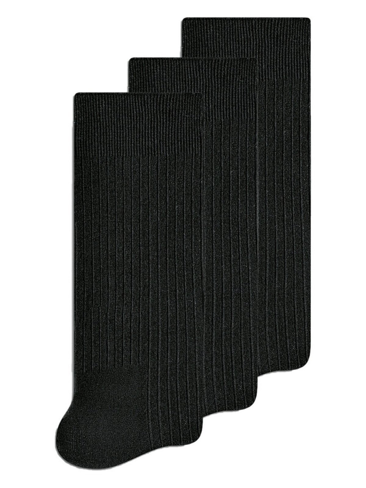 Kit 3 Pares de Meias Cano Longo Selene 5010-002 Preto