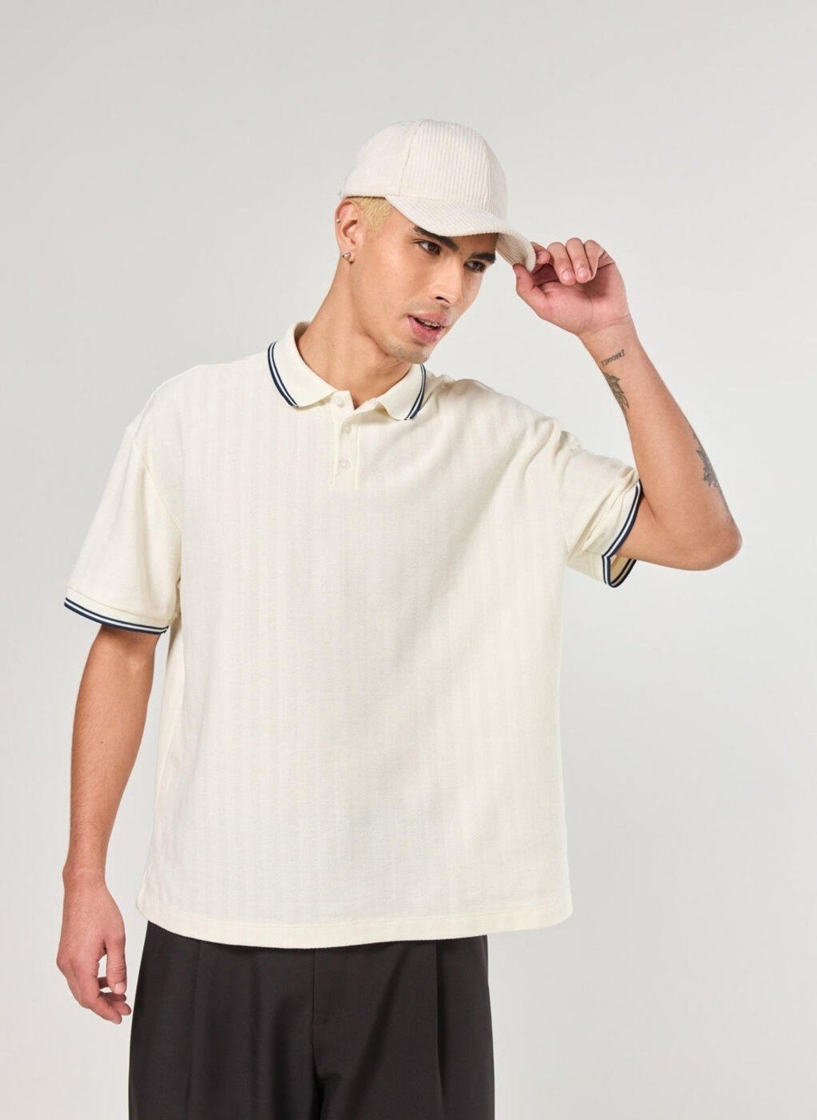 Camiseta Polo Box Texturizada