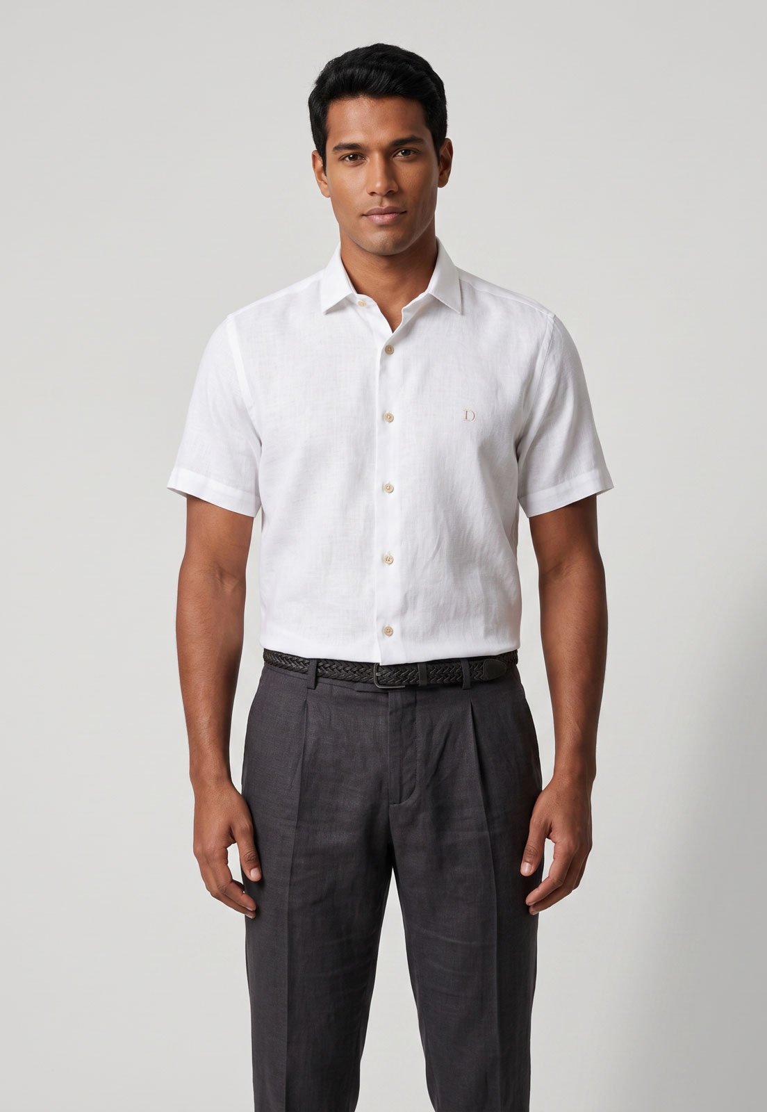 Camisa Masculina Dudalina Linho Branca
