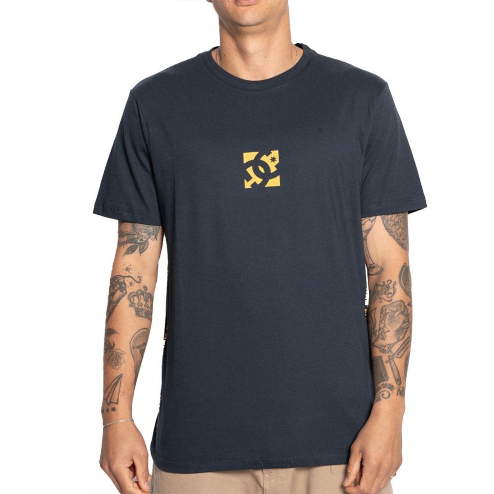 Camiseta DC Shoes Side By Side SM25 Masculina Marinho