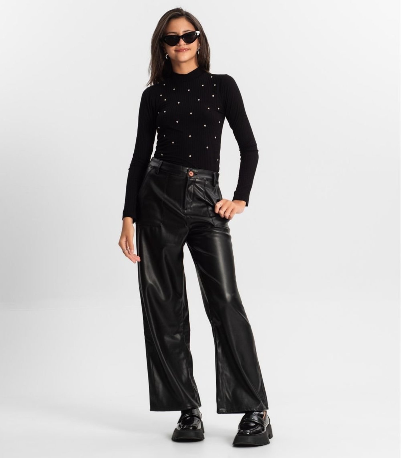 Infantil - Calça Flare Juvenil Minty Preto