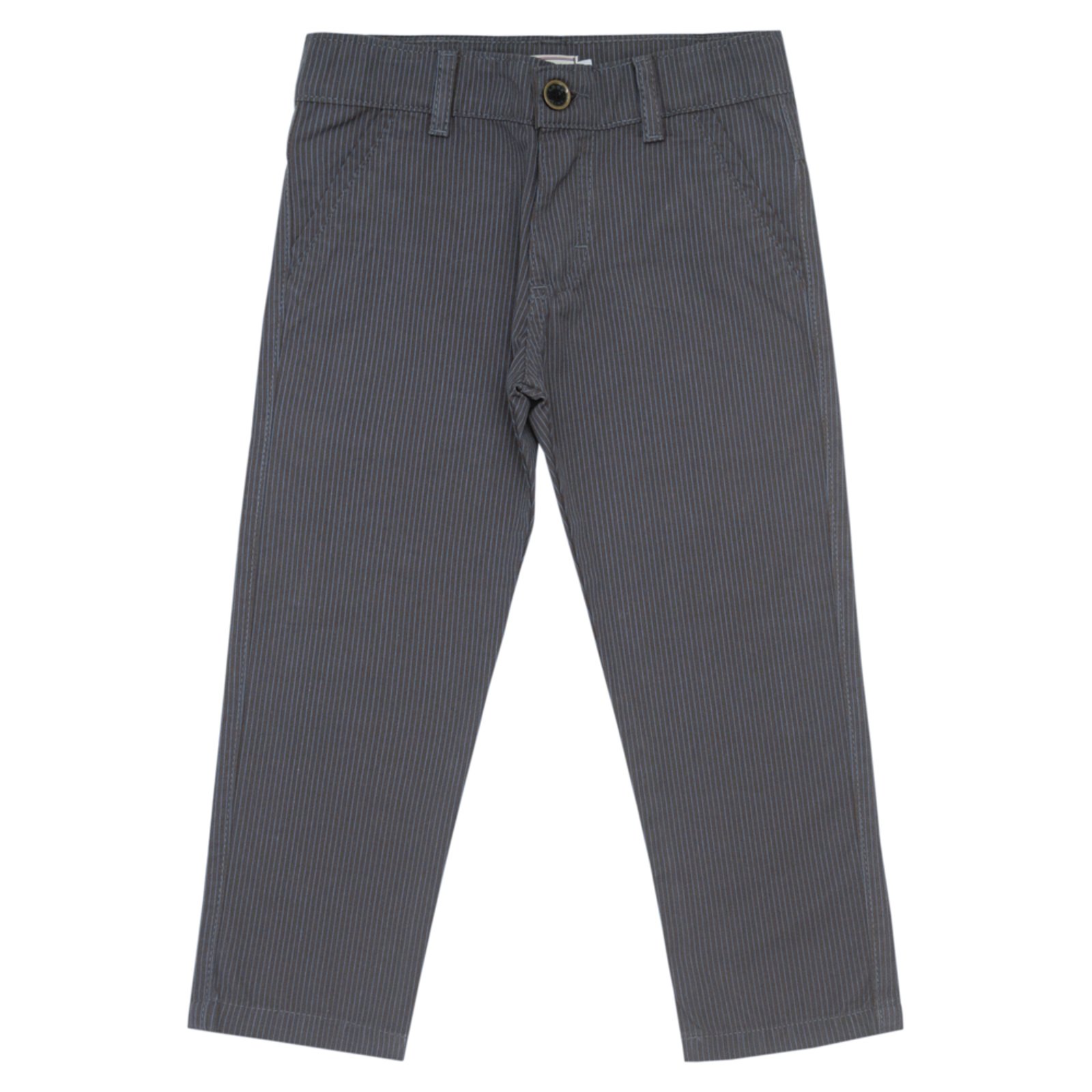 Infantil – Calça Look Jeans Alfaiataria Listra Preta