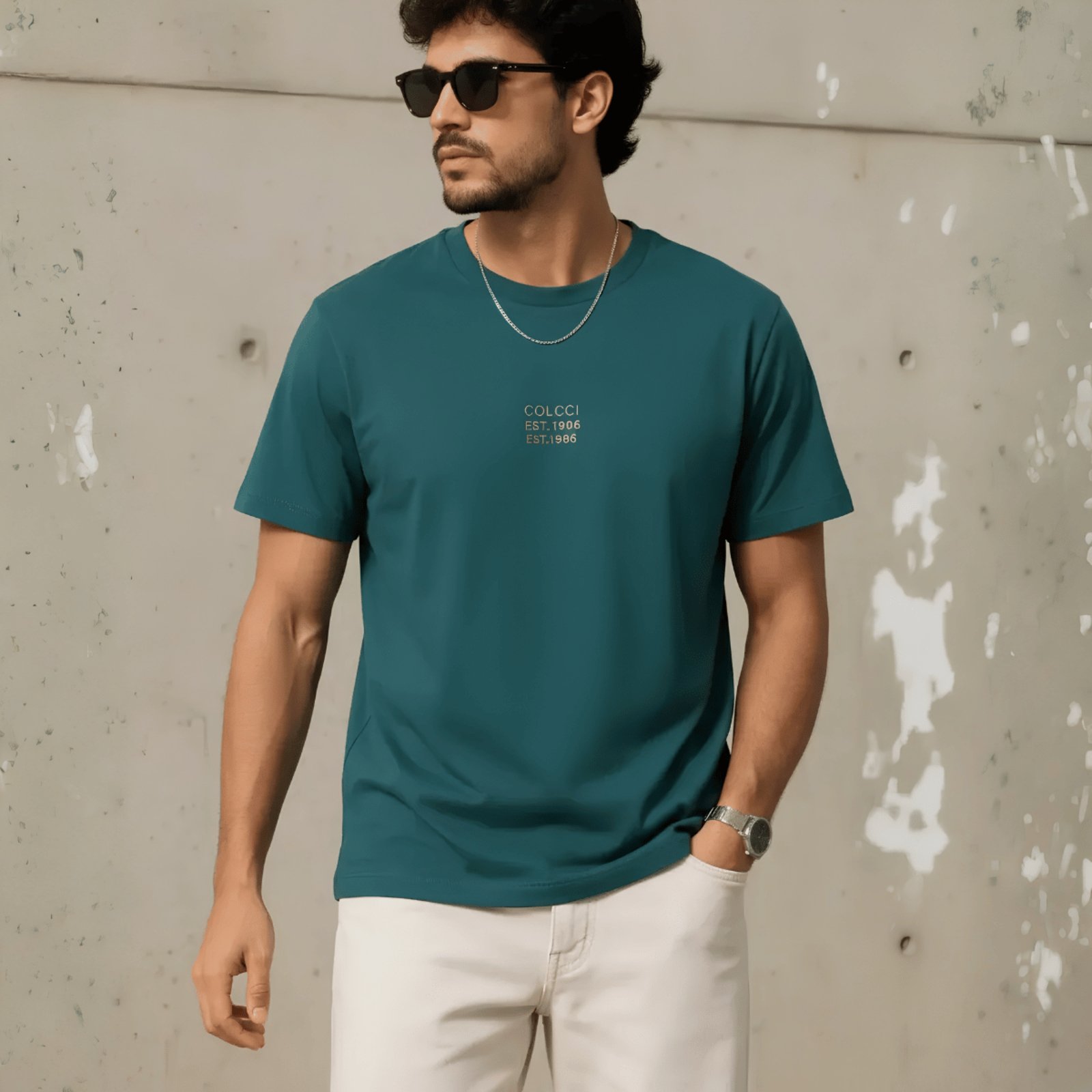 Camiseta Masculina Básica Relevo Colcci