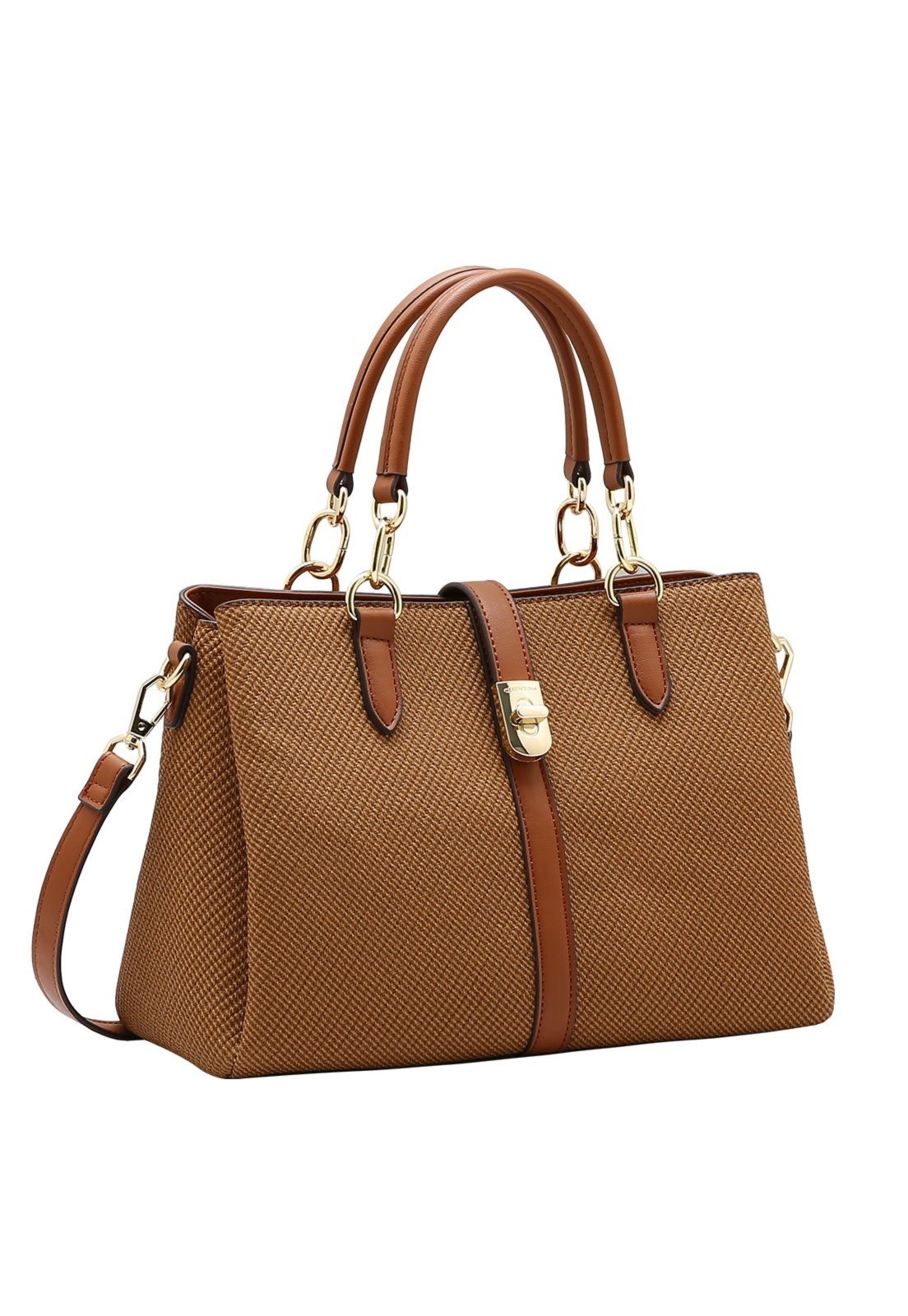 Bolsa Feminina Chenson Mão Clássico Contemporâneo 3485655 Marrom