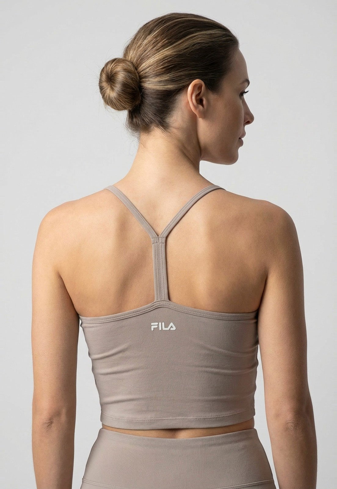 Vista 3 Top Feminino Fila Long Life bege Fila bege
