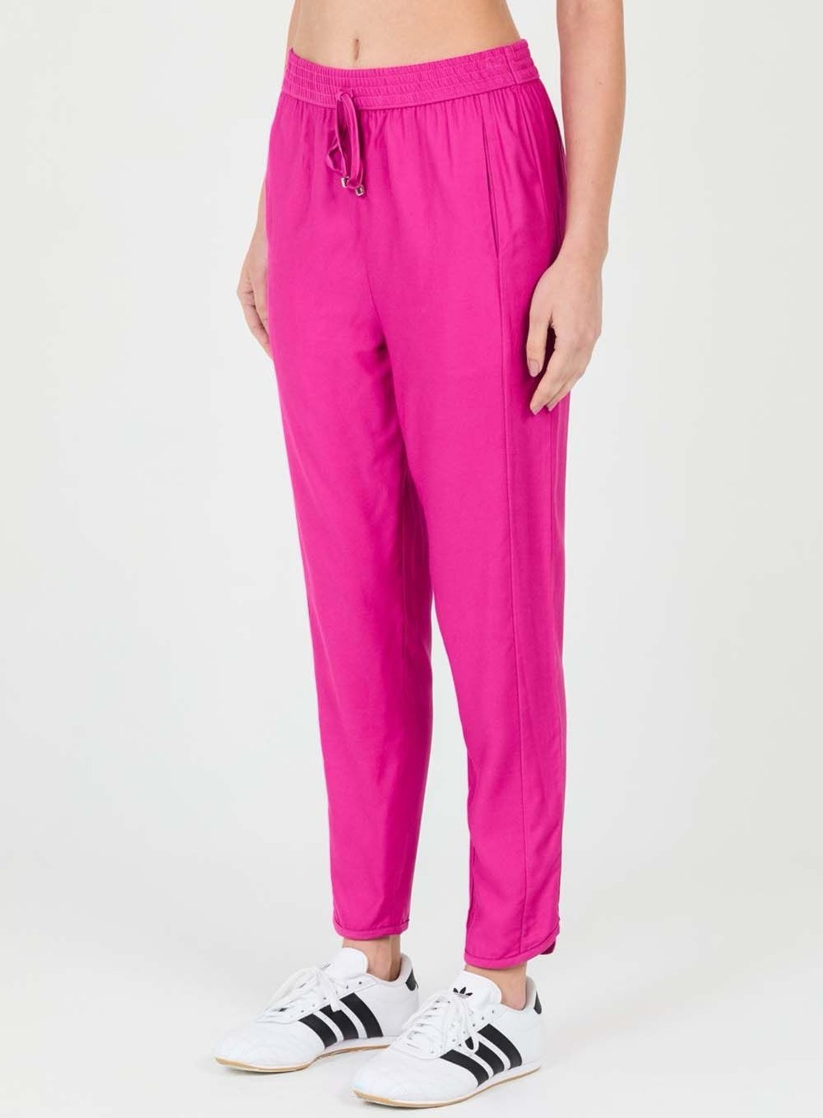 Calça Feminina Cenoura com Amarração Colcci CLC Rosa Enjoy