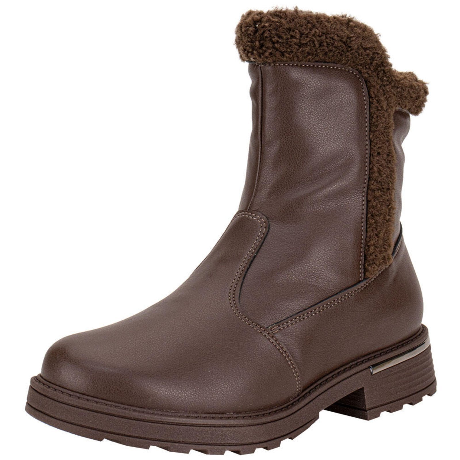 Bota Feminina Cano Baixo Piccadilly 735034 0085034 Café