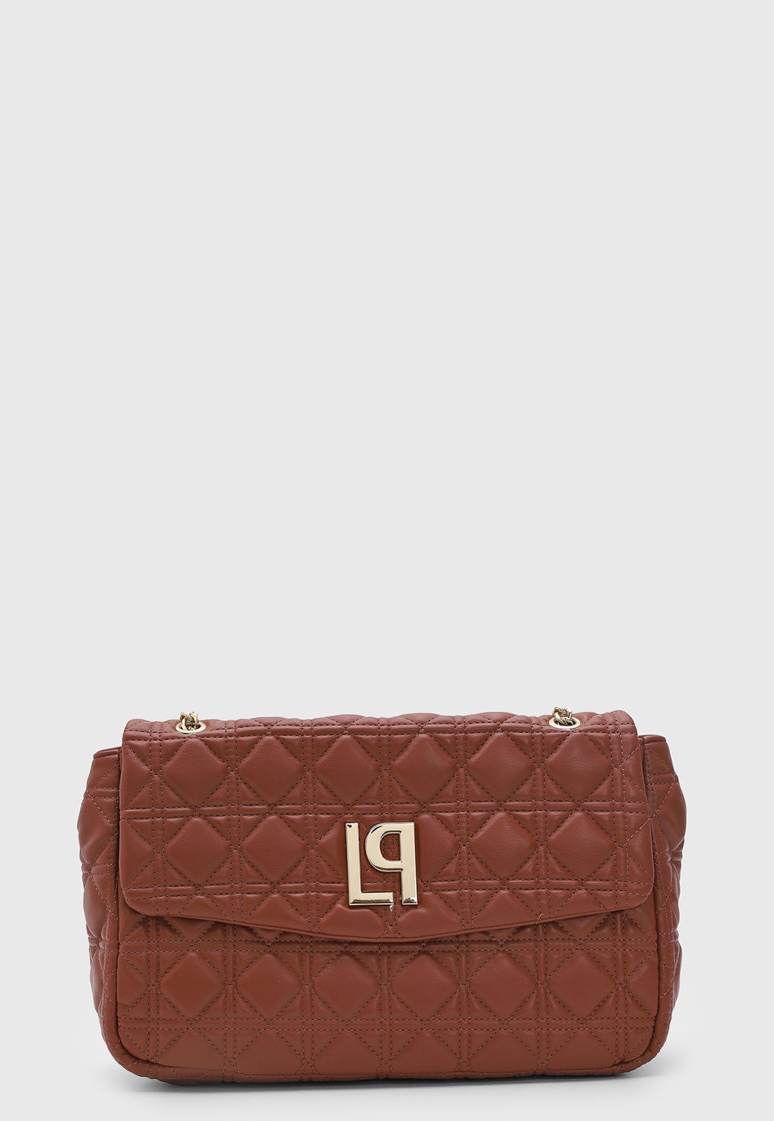 Bolsa Feminina Lança Perfume Matelassê Marrom