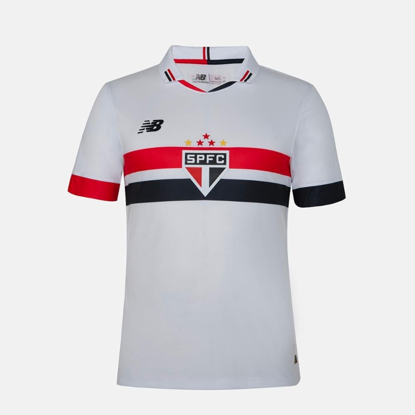 Camisa Home São Paulo 2024 Jogador Masculina New Balance BRANCO