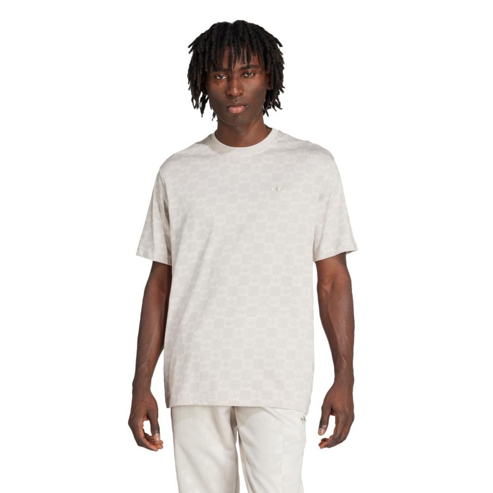 Camiseta Folgada Monogram adidas Originals Bege