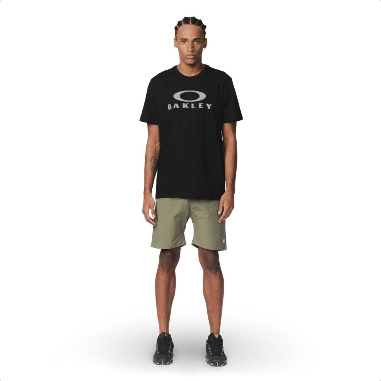 Camiseta Oakley Masculina O-Bark Ss Tee Casual Preto