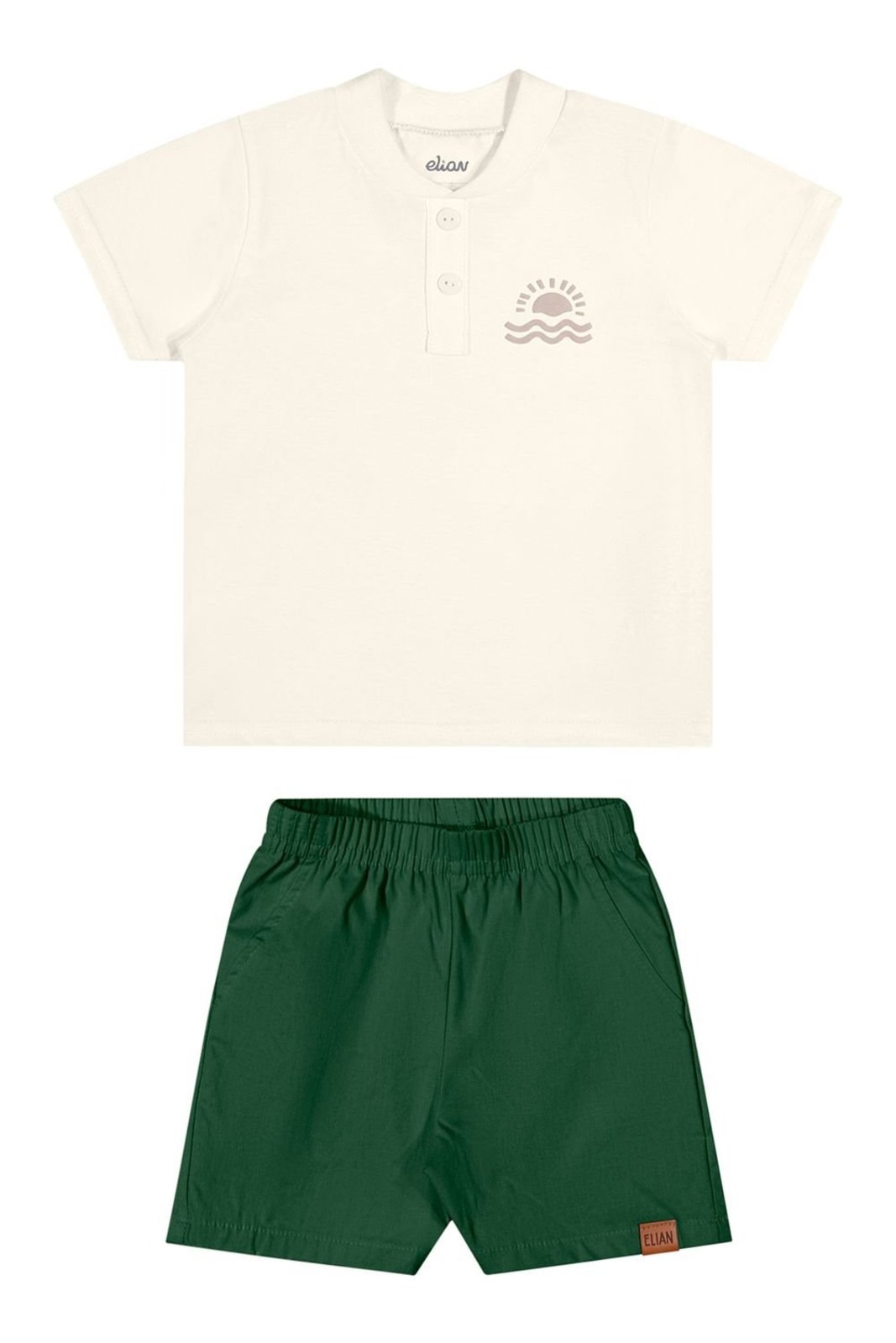 Infantil - Conjunto Menino Sol Elian Bege