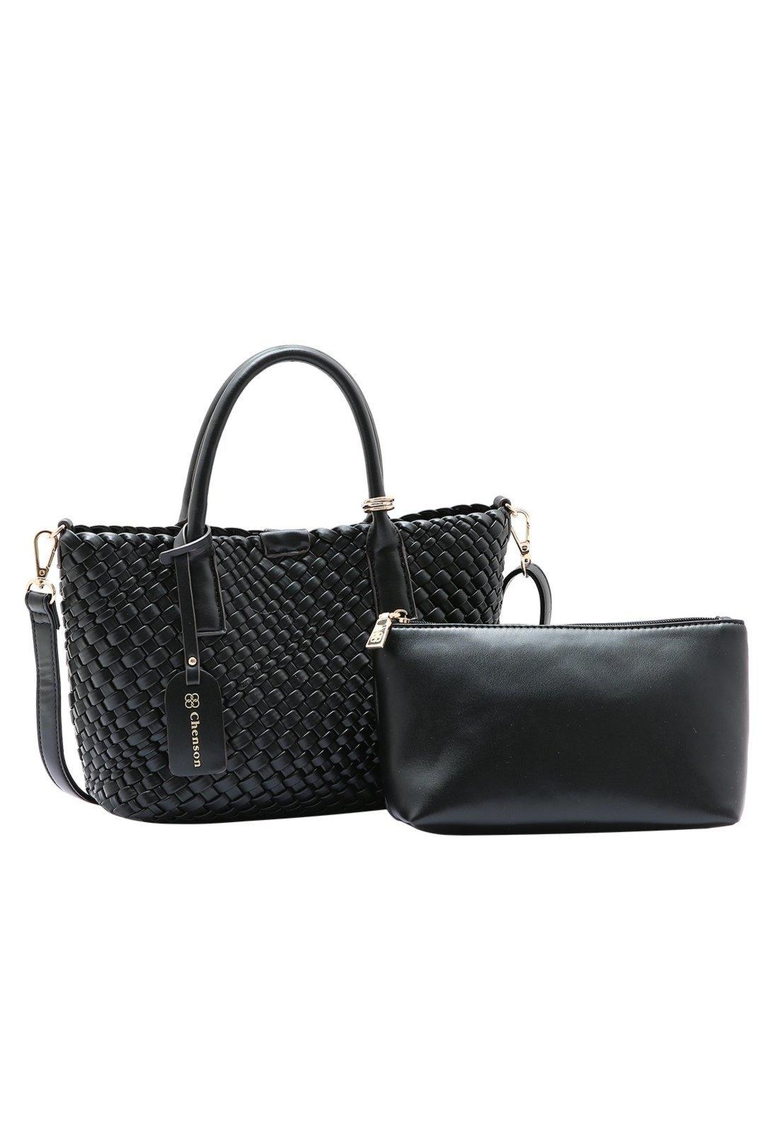 Kit Bolsa Feminina + Necessaire Chenson Original Tressê Elegance Mão 3485004