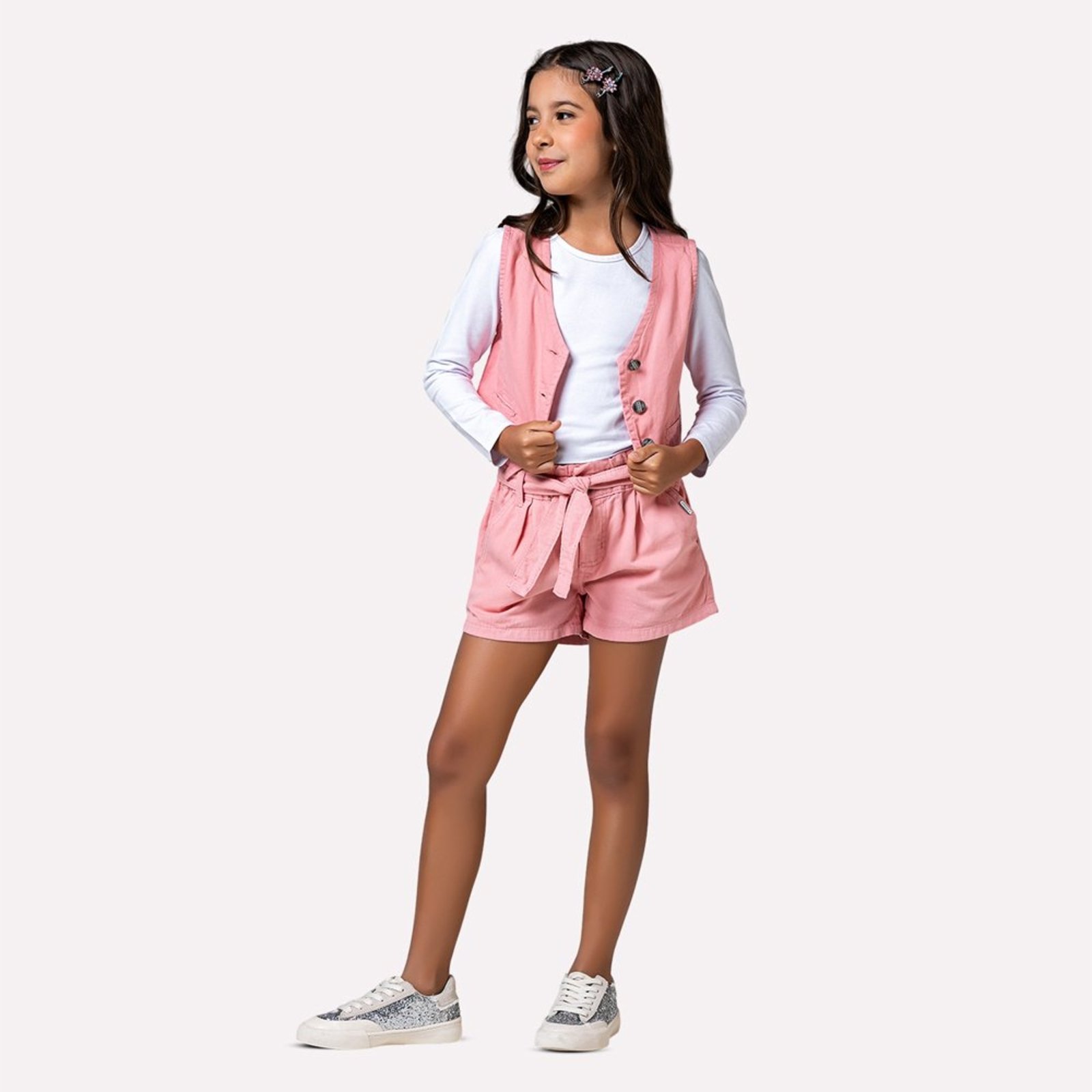 Infantil - Short Menina com Amarração Mania