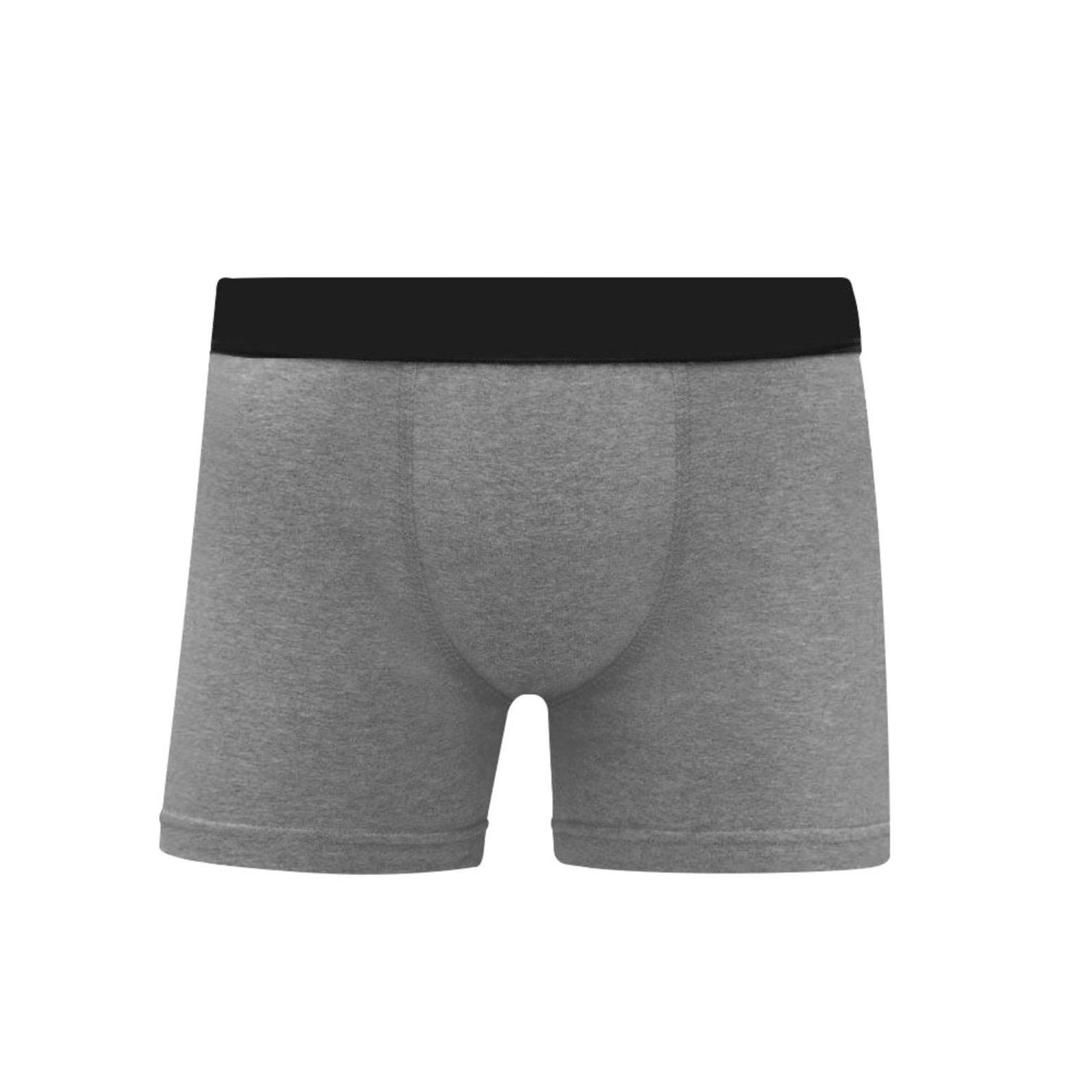 Vista 3 Cuecas Boxer Algodão Com Poliester C5 3 Unidades QLC SPORT cinza QLC SPORT cinza