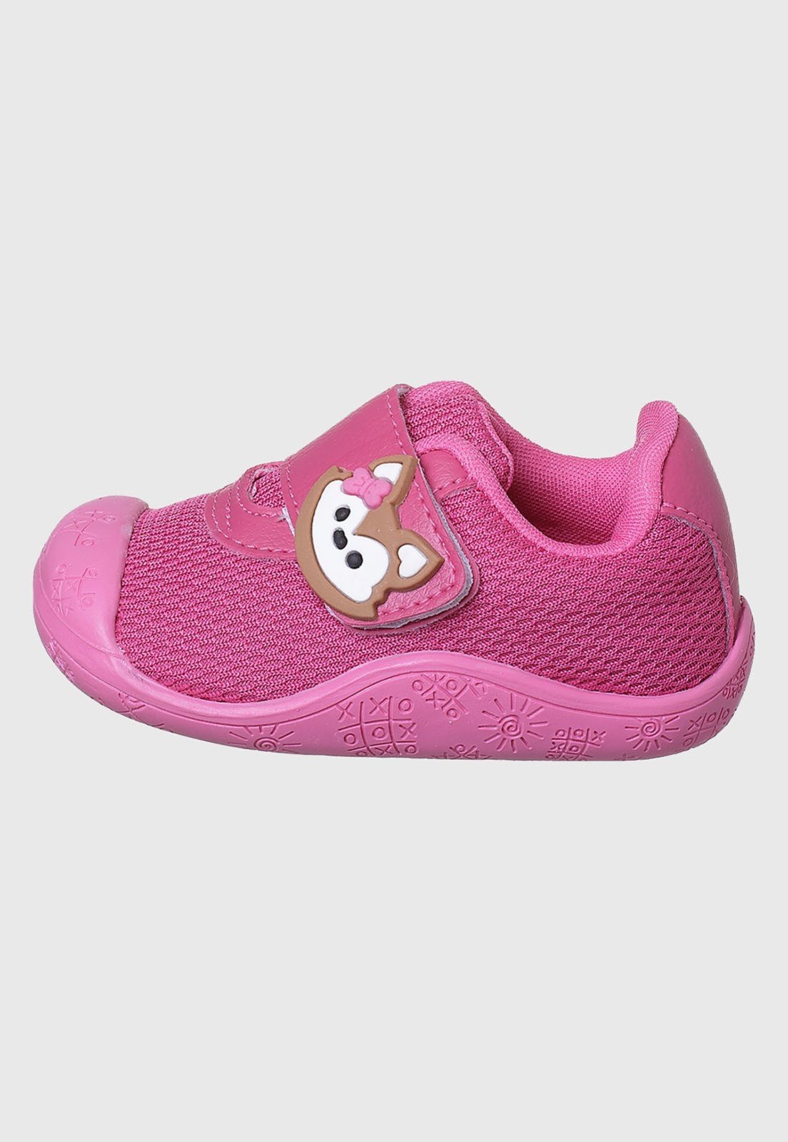 Vista 3 Infantil - Tênis Meia Menina Antiderrapante Raposa tep Kidstep pink Kidstep pink
