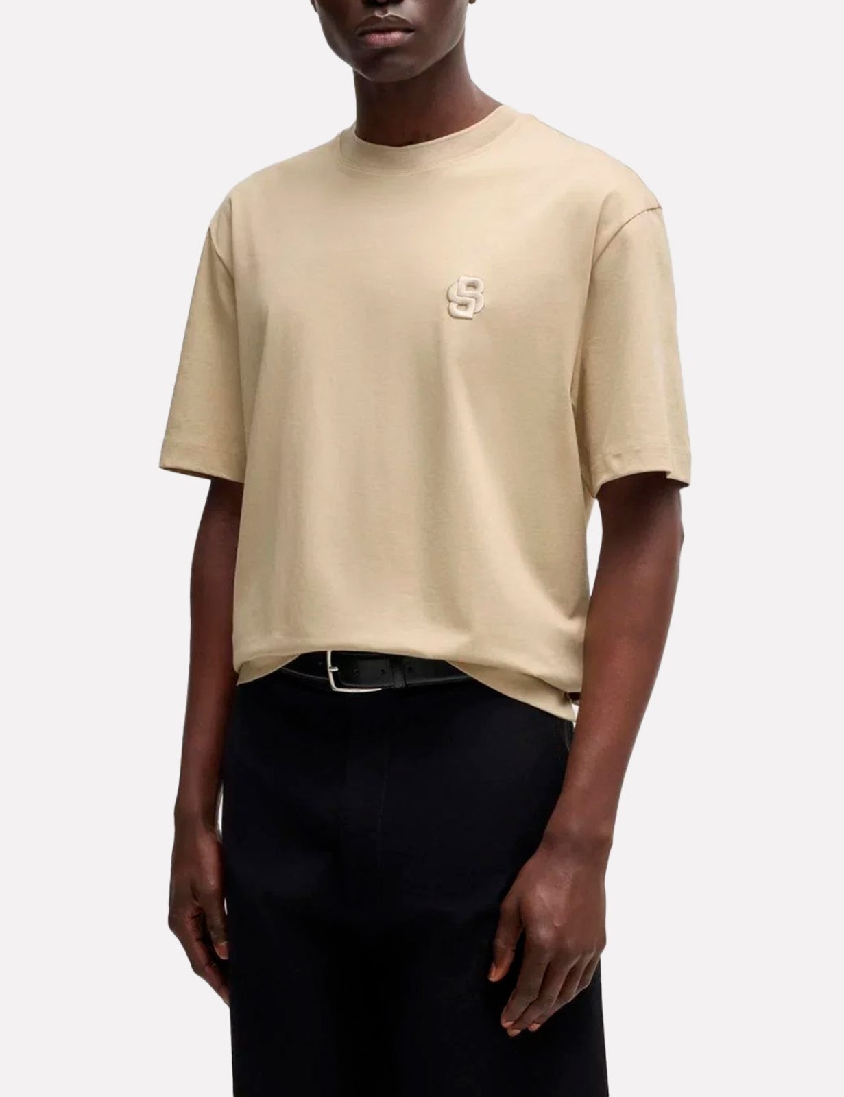 Camiseta Hugo Boss Masculina Oversized C-Tames 26 Caqui