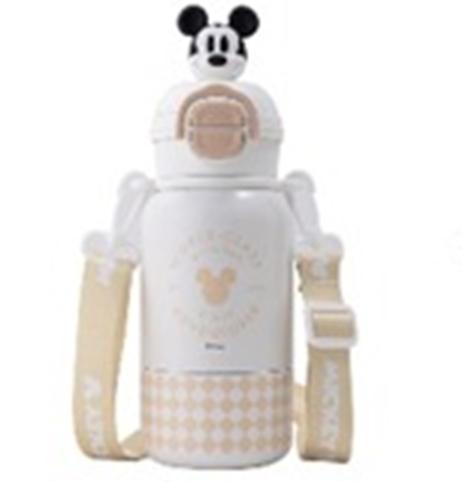 Infantil - Garrafa Branca Mickey Mouse Resistente Passeio Escola Menino Disney
