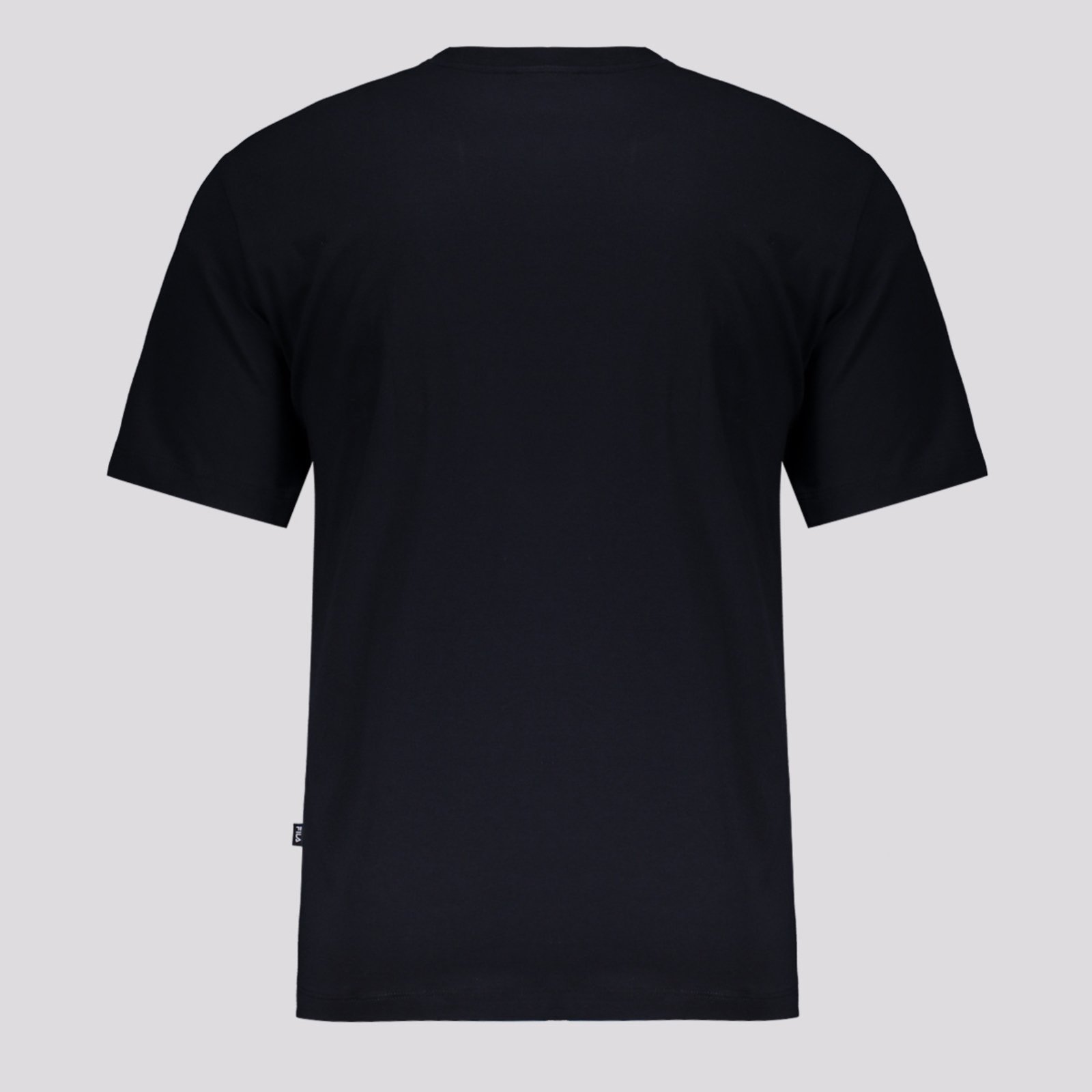 Vista 3 Camiseta Fila Comfort Classic Preta e Branca preto Fila preto