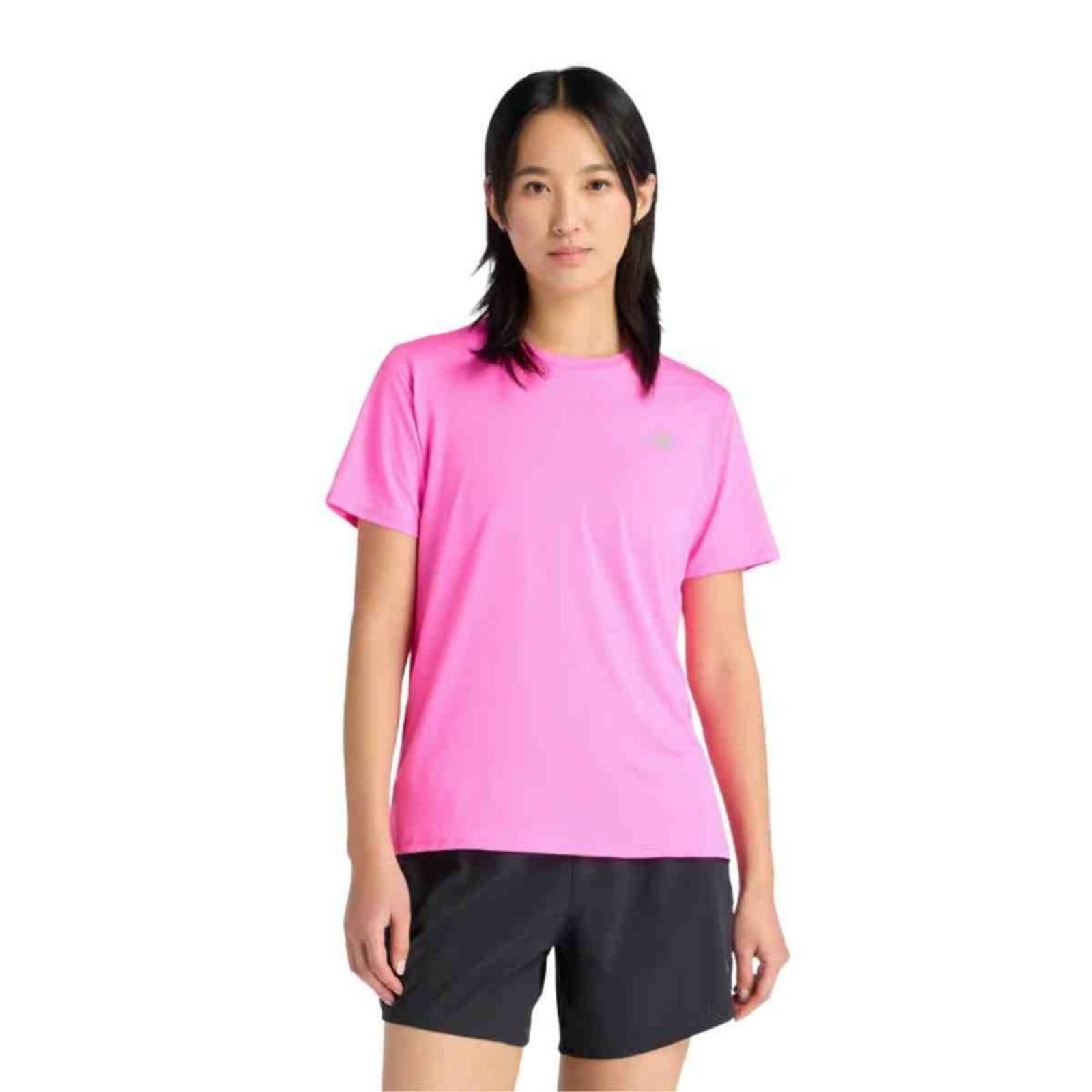 Camiseta Feminina New Balance Sport Essentials Rosa