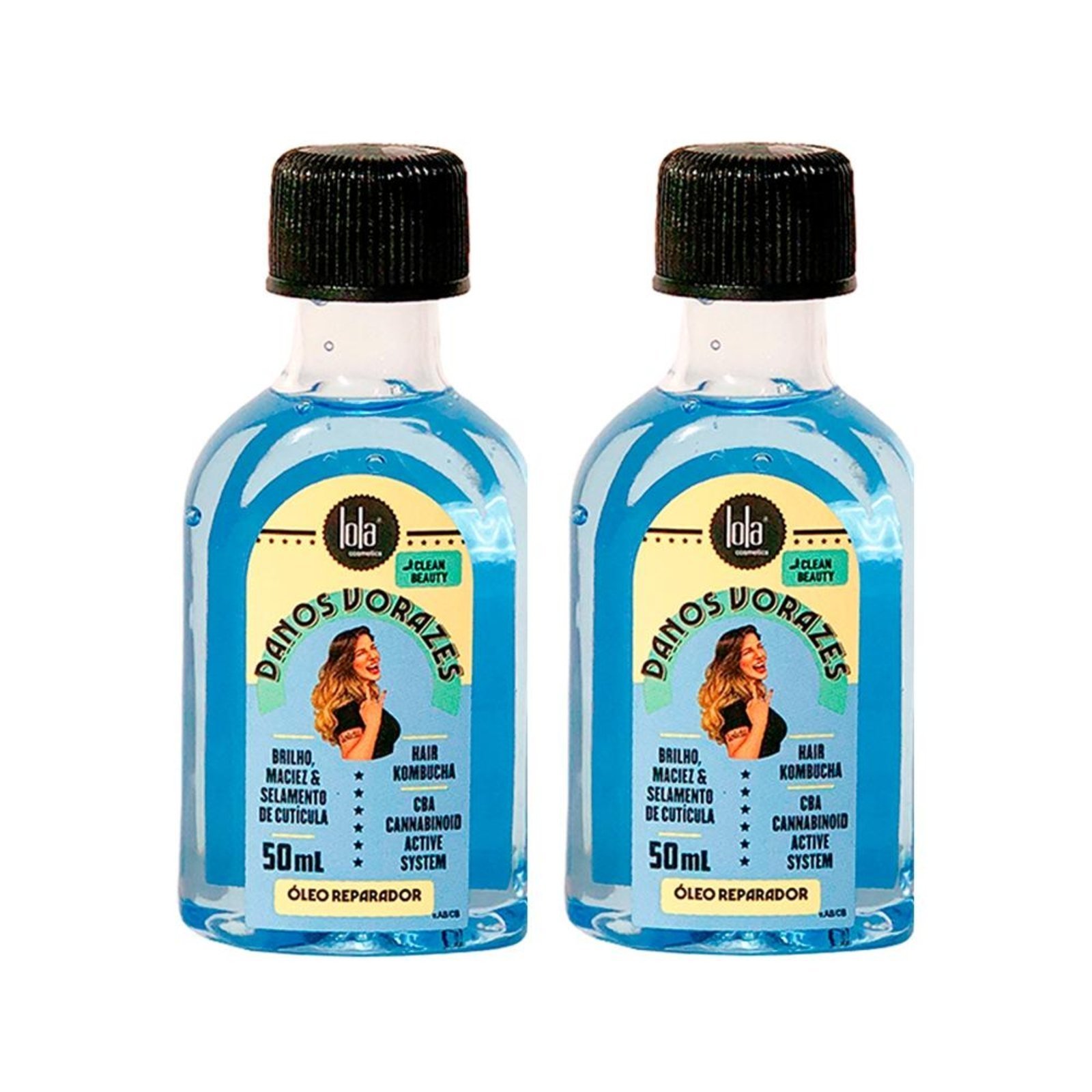 Kit Lola Cosmetics Danos Vorazes - Óleo Reparador Capilar 50ml - 2 Unidades