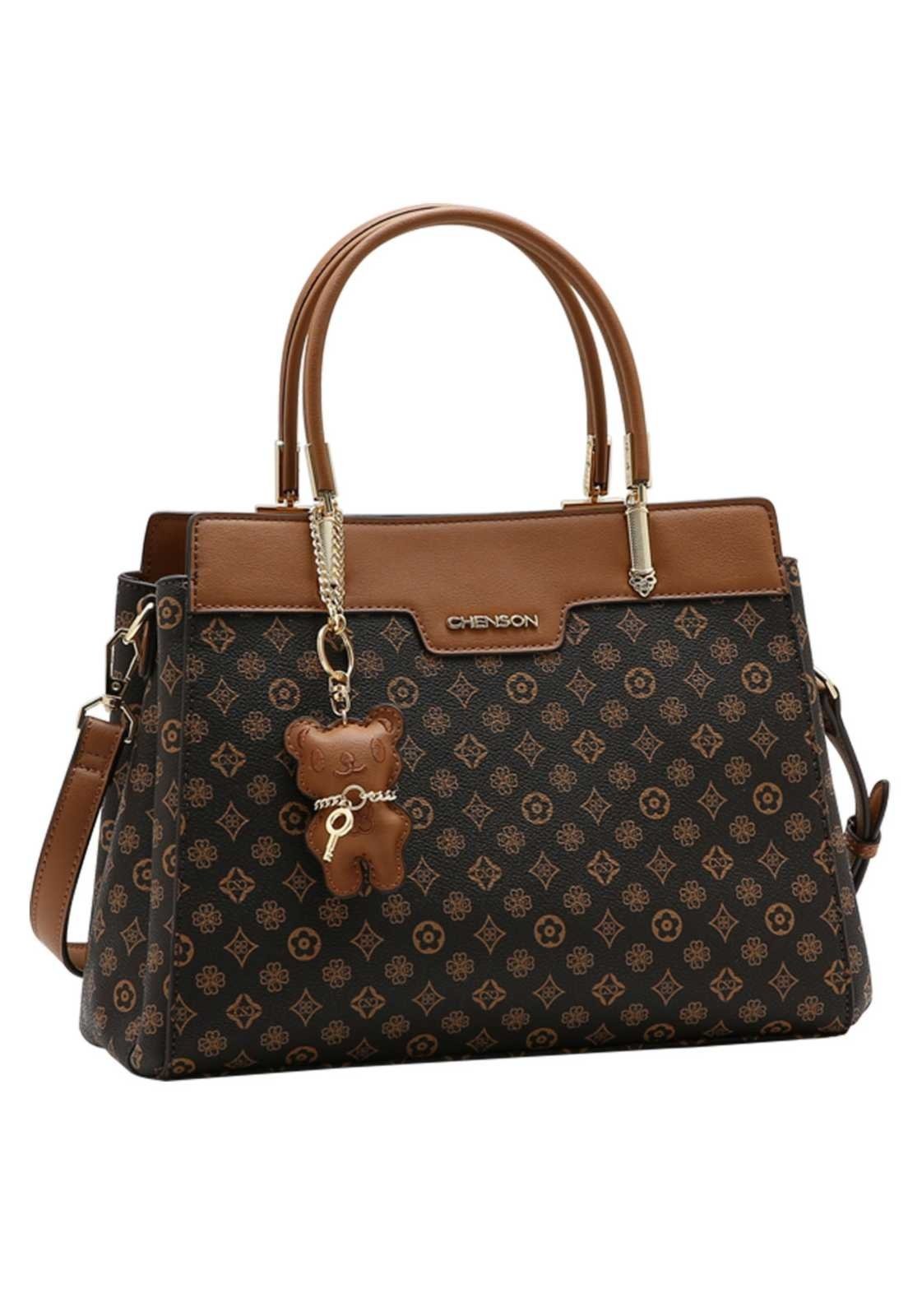 Bolsa Feminina Chenson Mão Classic Monograma 3485777 Café