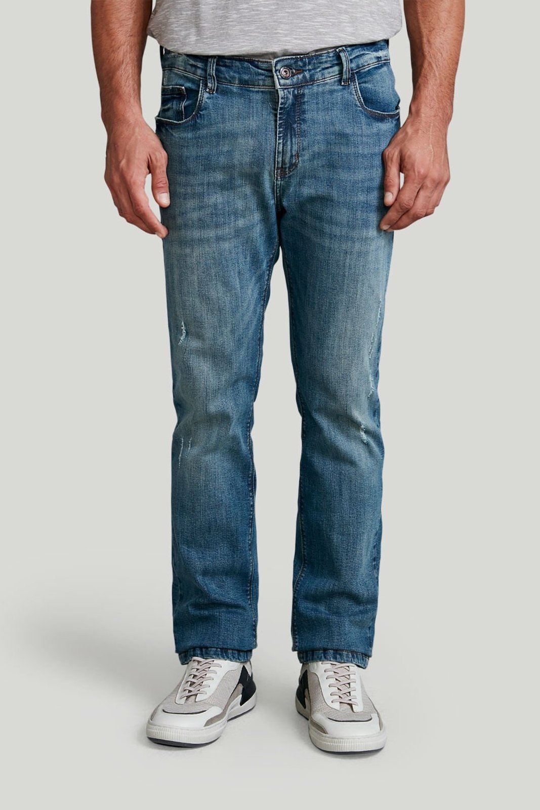 HIGHSTIL Calça Jeans Comfort – Lavagem Média