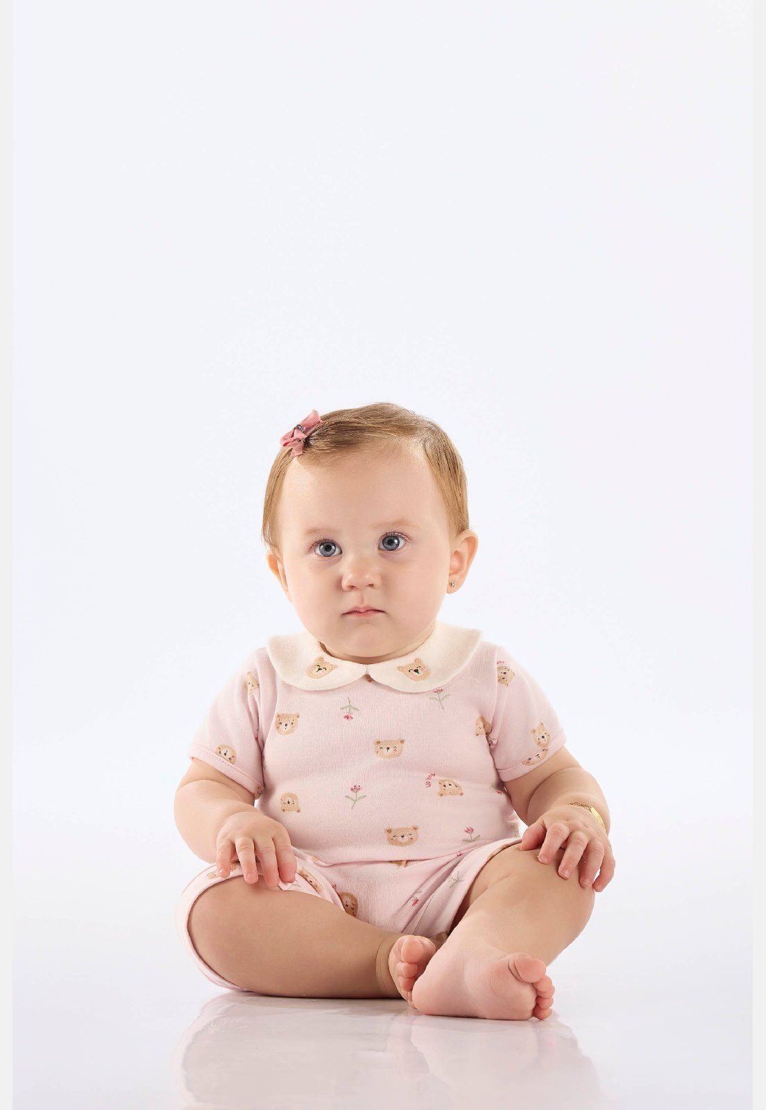 Infantil - Conjunto Body Short Menina Up Baby Rosa