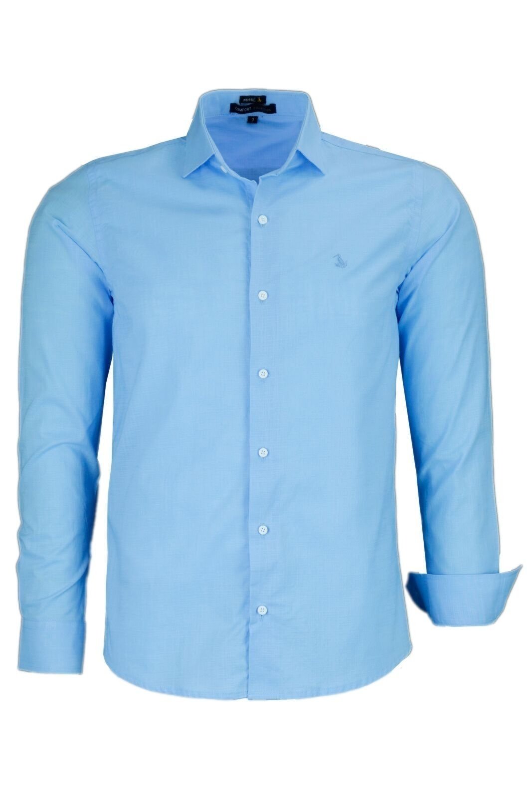 Camisa Social Masculina Sem Bolso Algodão Linho Comfort 1729