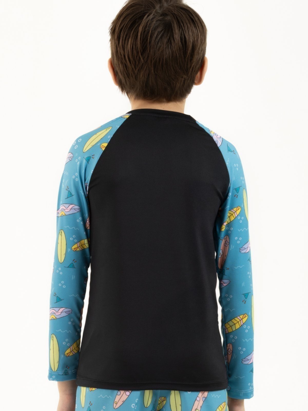 Vista 3 Camisa de Praia e Banho Menino com Proteção UV 50 - Mar, Sol e Surf Magicamente Kids preto Magicamente Kids preto