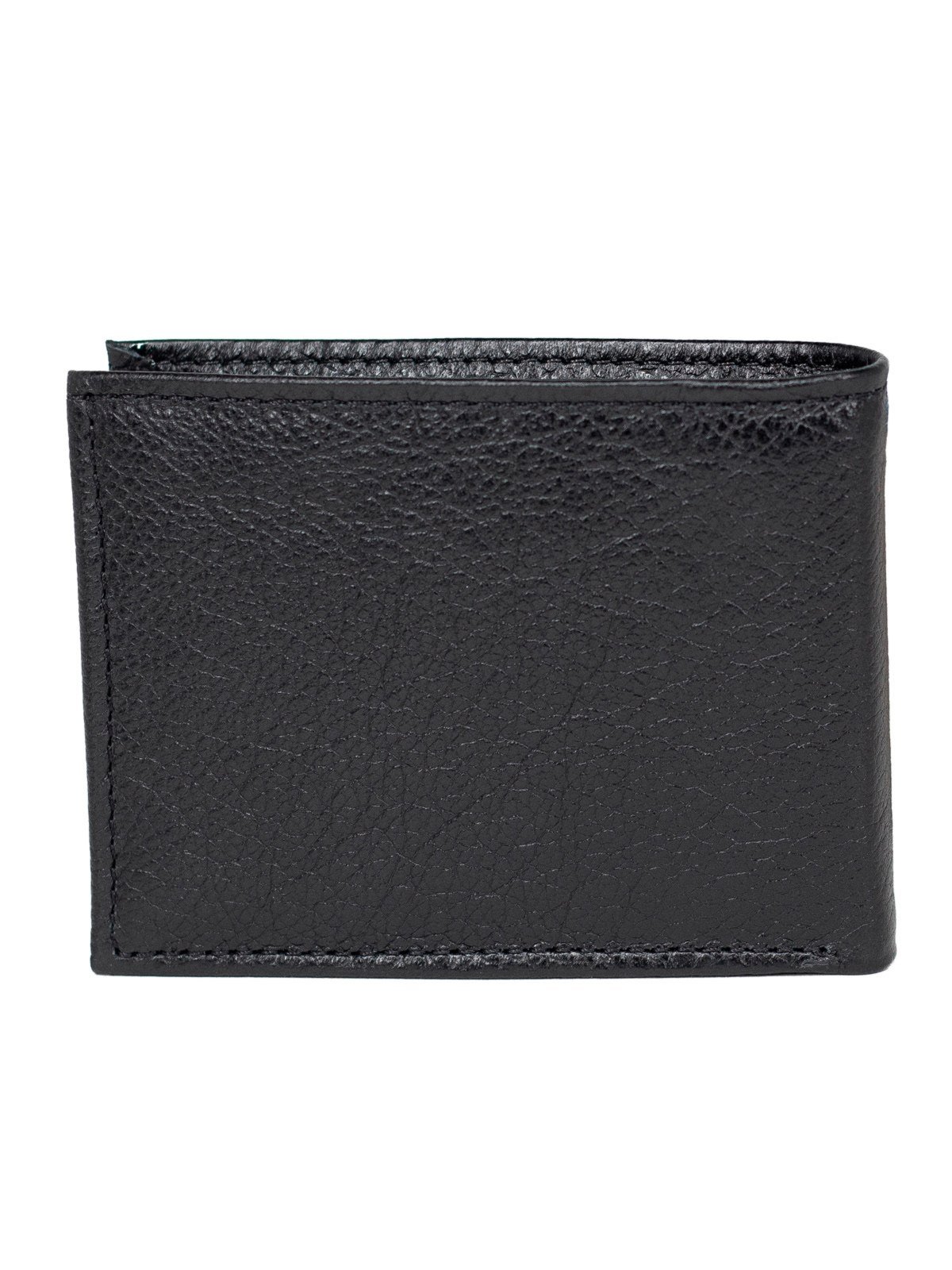 Vista 3 Carteira Masculina Fasolo Soft Anil Casual Couro Legítimo Porta Notas Compacto preto Fasolo preto