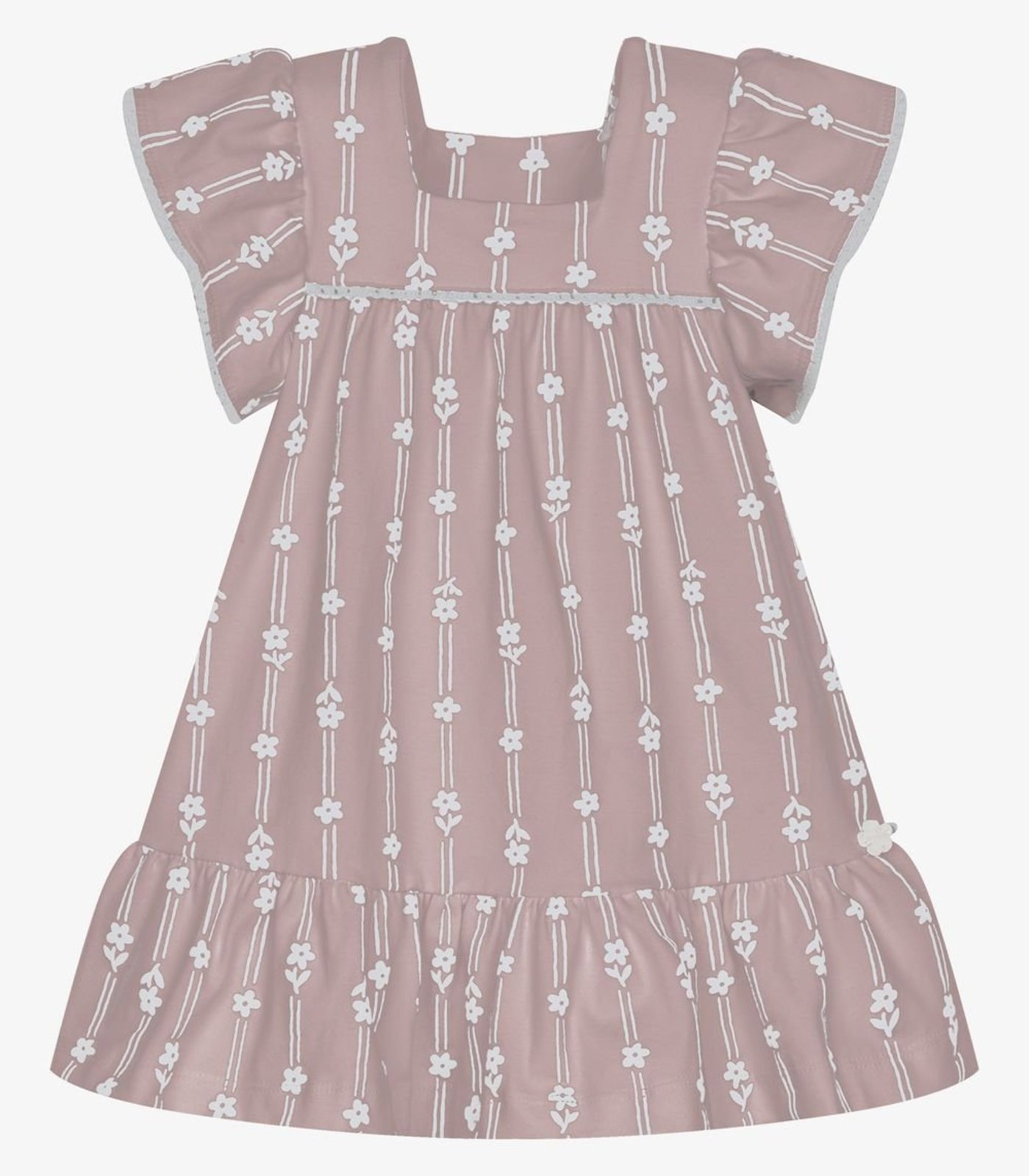 Infantil - Vestido Menina Cotton Leve Trick Nick Rosa
