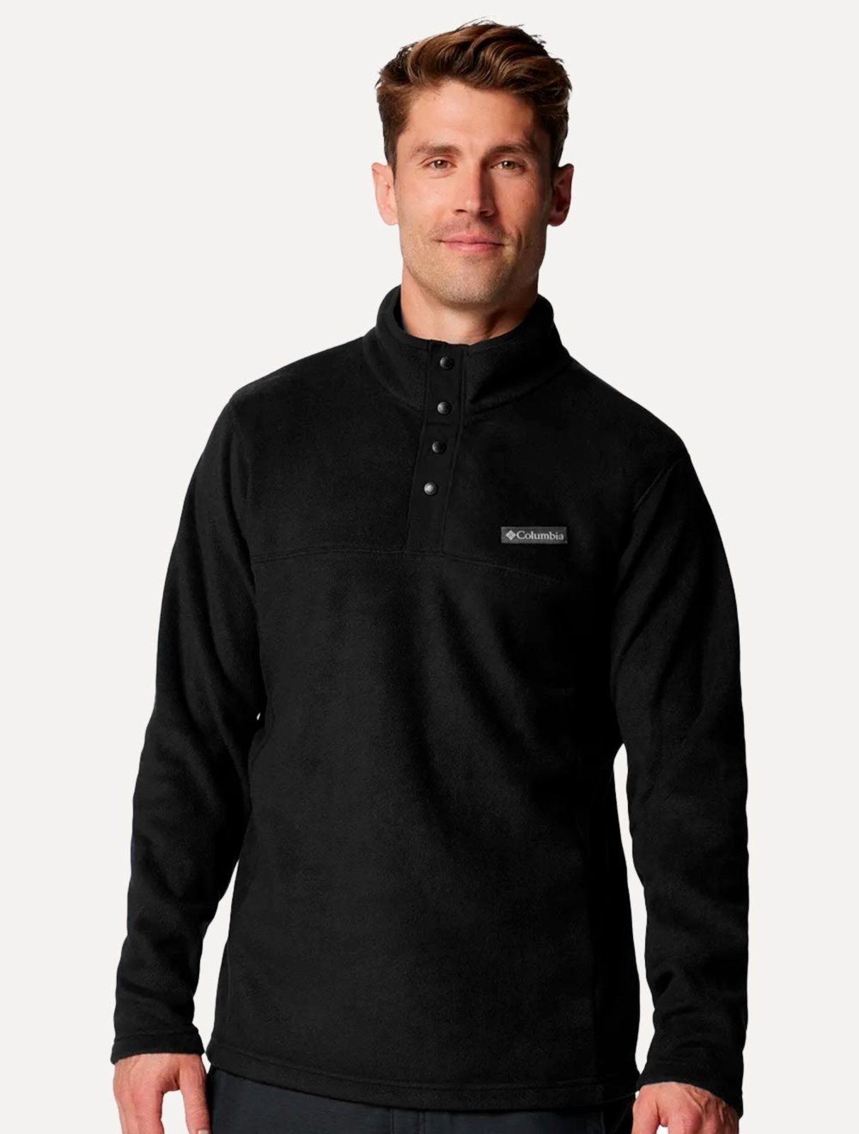 Blusa Columbia Fleece Ss Mountain Half Snap II Preta Preto