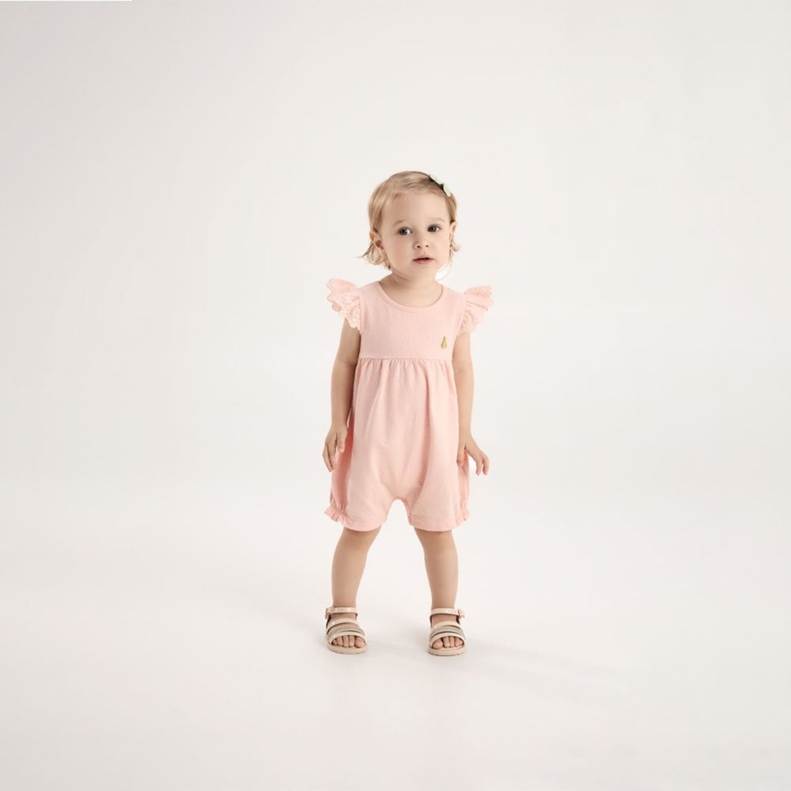 Infantil - Macacao Rosa Pulla Bulla Menina - 53605-11