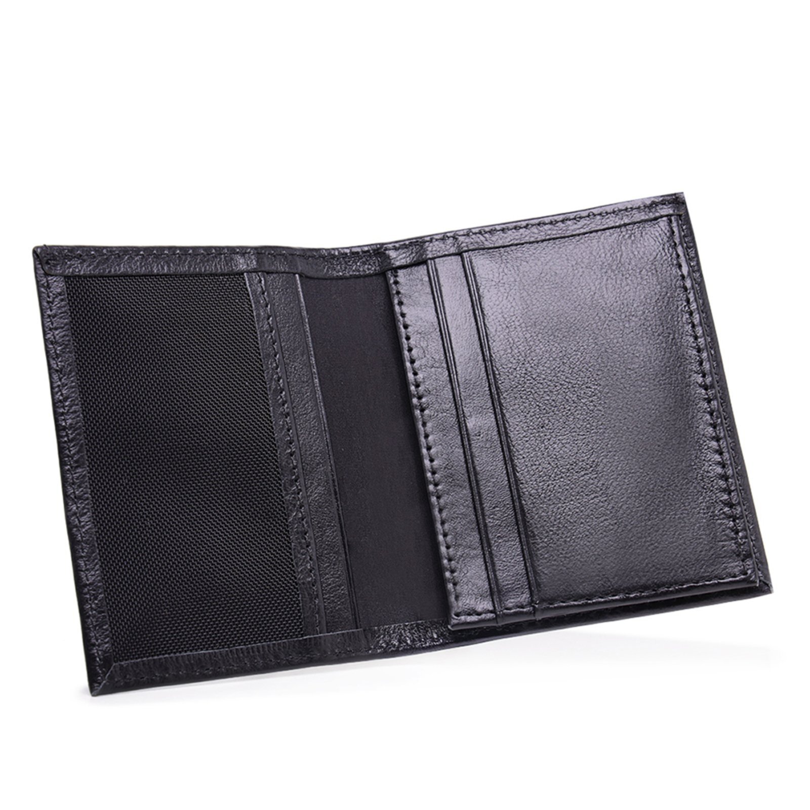 Vista 3 Carteira Masculina Malbork Couro Dinheiro Cartão CA-944LP preto Malbork preto