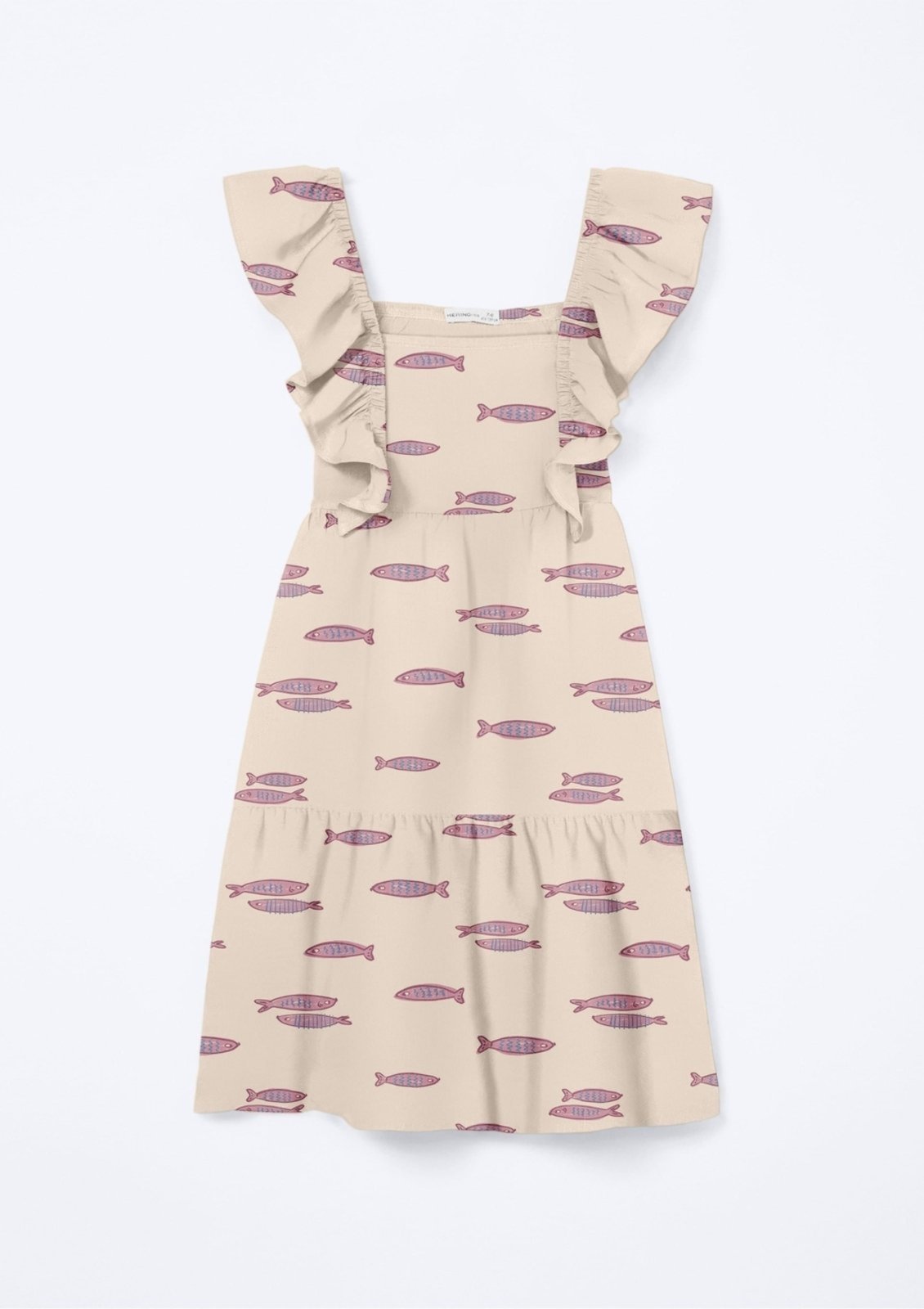 Infantil - Vestido Curto Com Babados Hering