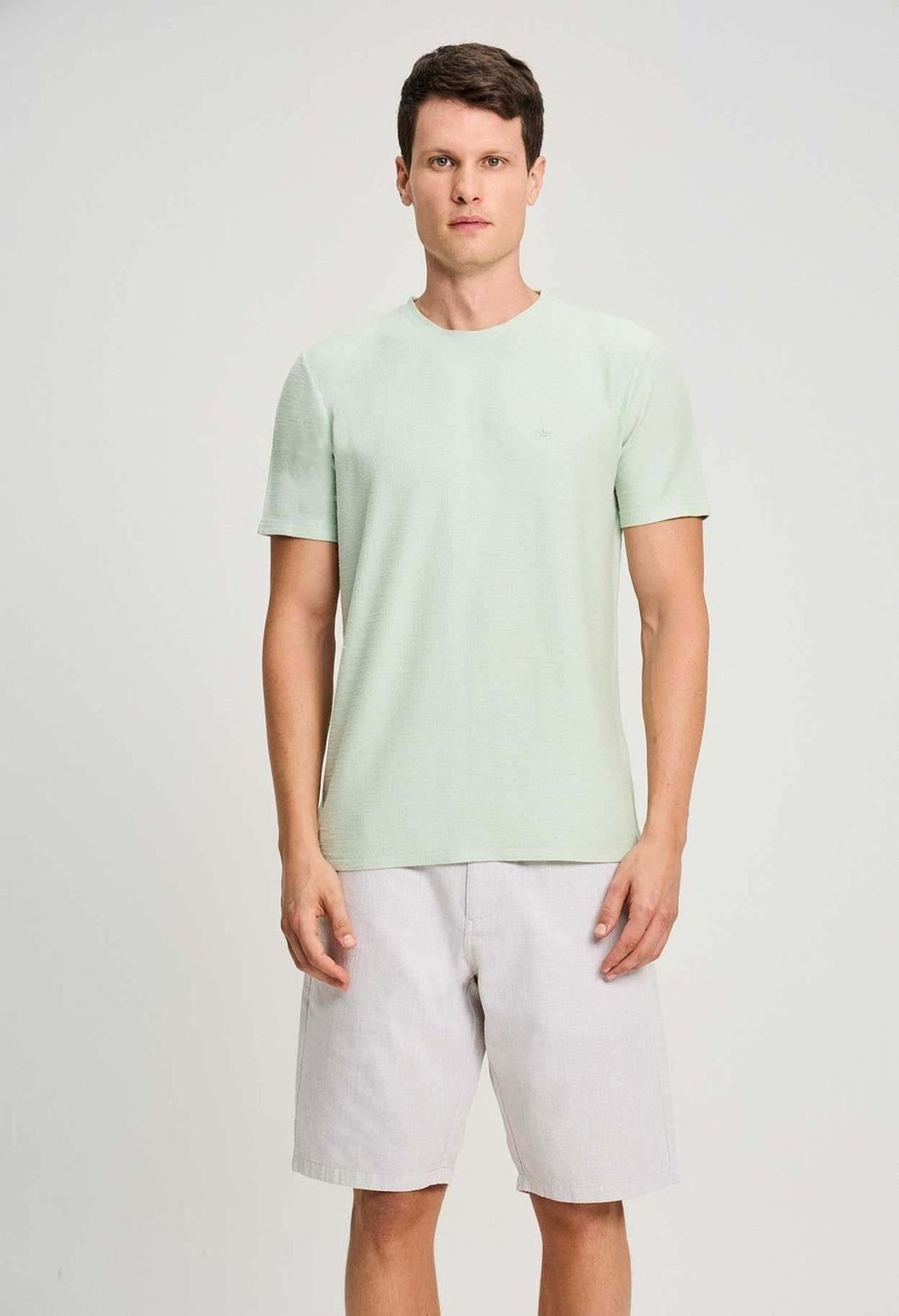 CAMISETA DOCTHOS SLIM MANGA CURTA TEXTURIZADA CAMISETA DOCTHOS SLIM MANGA CURTA TEXTURIZADA 106 VERDE CLARO G