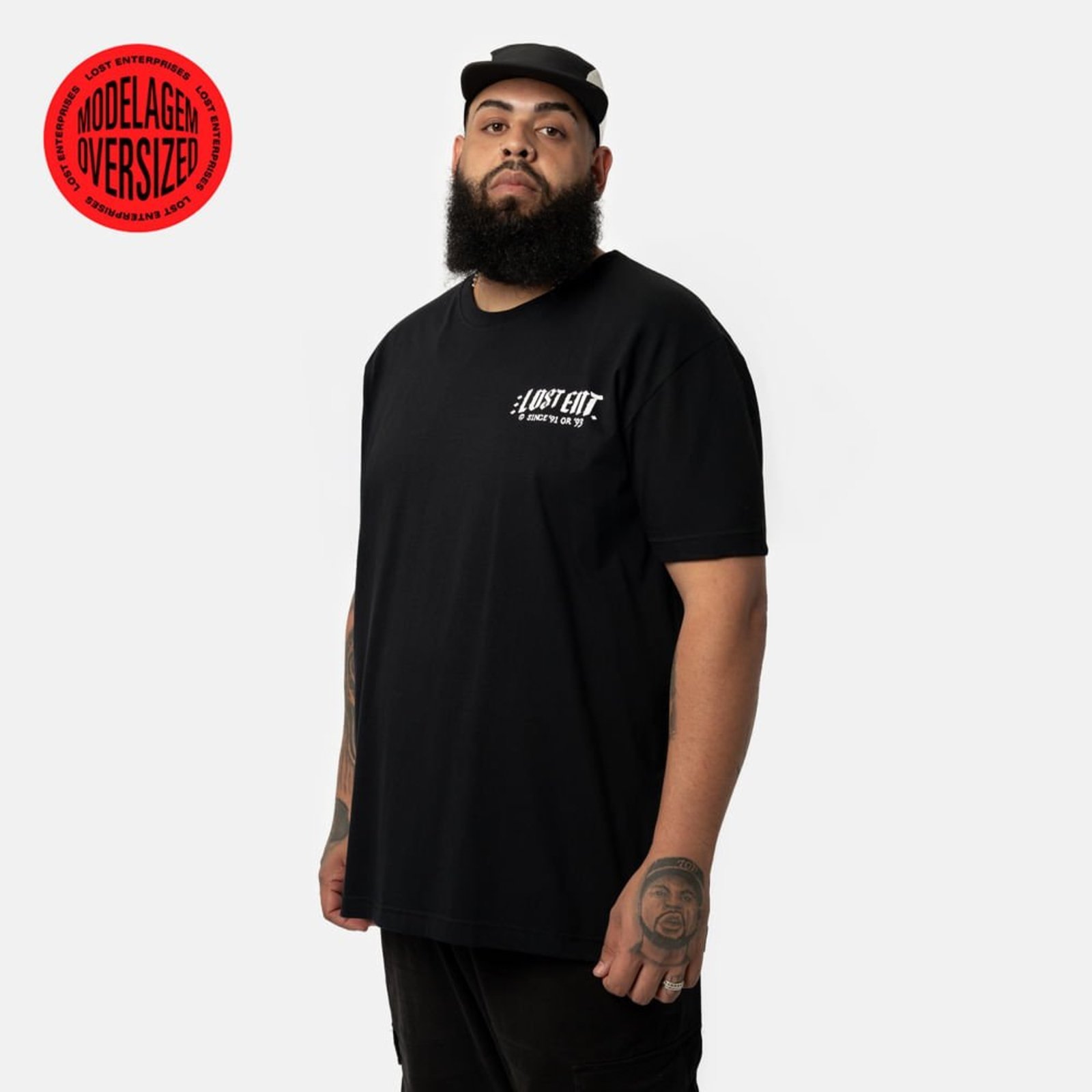 T-Shirt Lost Lost PRETO