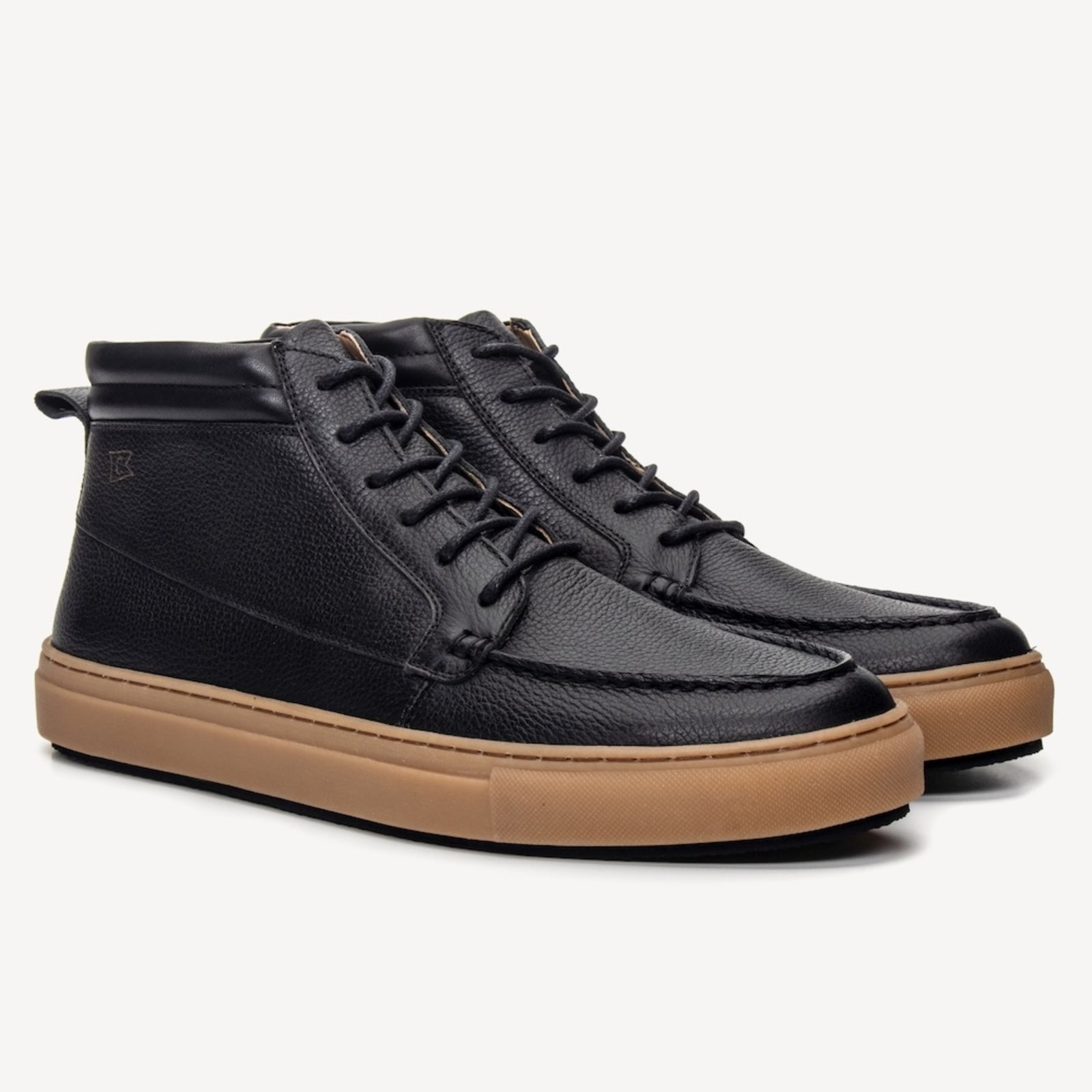 Bota Masculino em Couro Hareng Preto