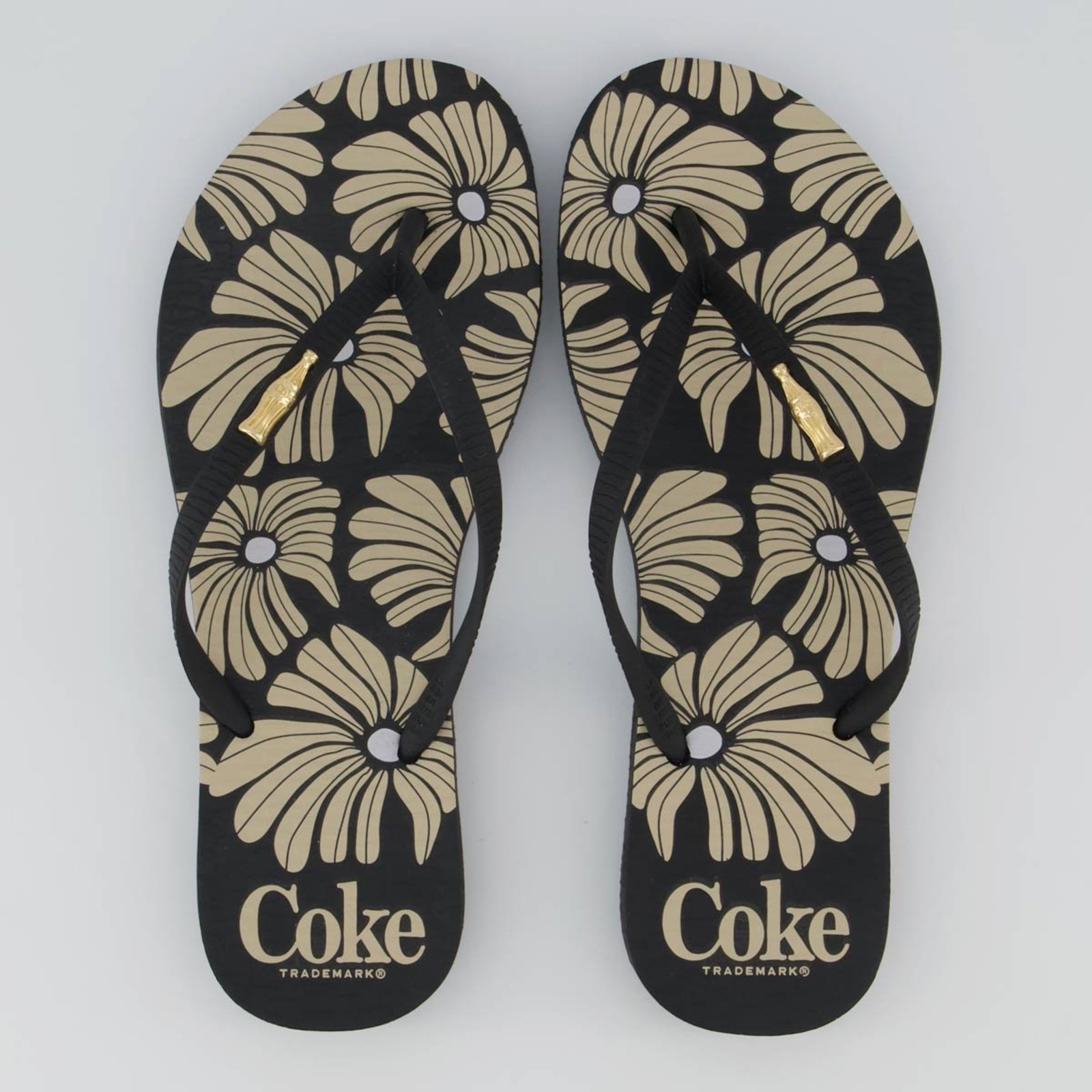 Chinelo Coca Cola Renny Feminino Preto