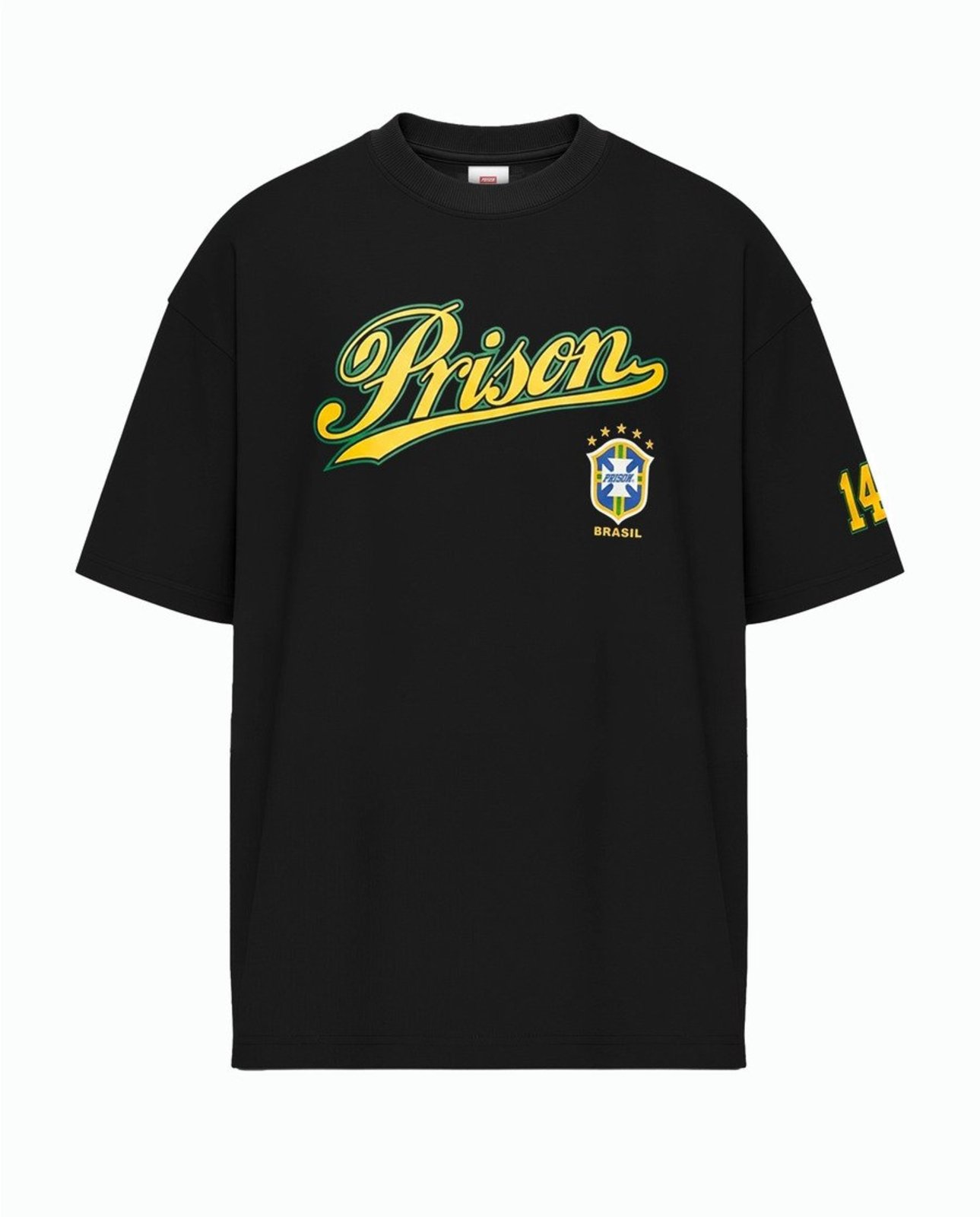 Camiseta Copa Brasil Nation Prison® Preta PRETO