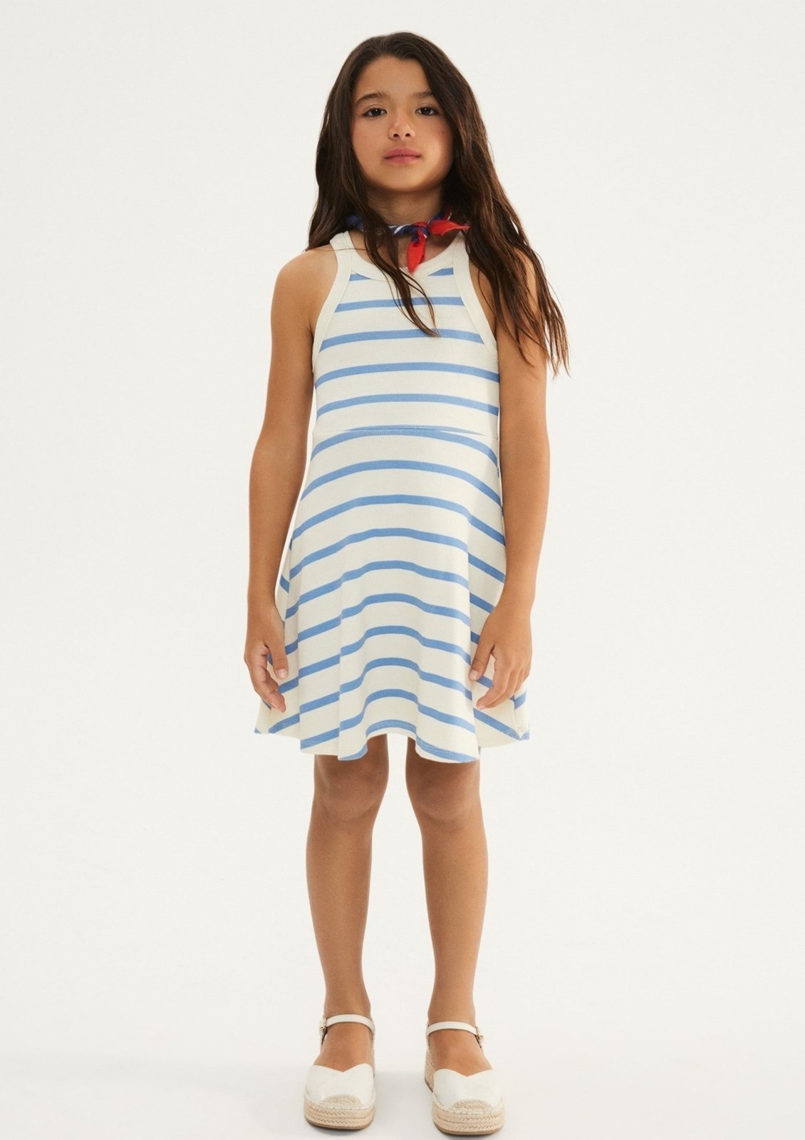 Infantil - Vestido Curto Em Ribana Canelada Drop Brasil Hering
