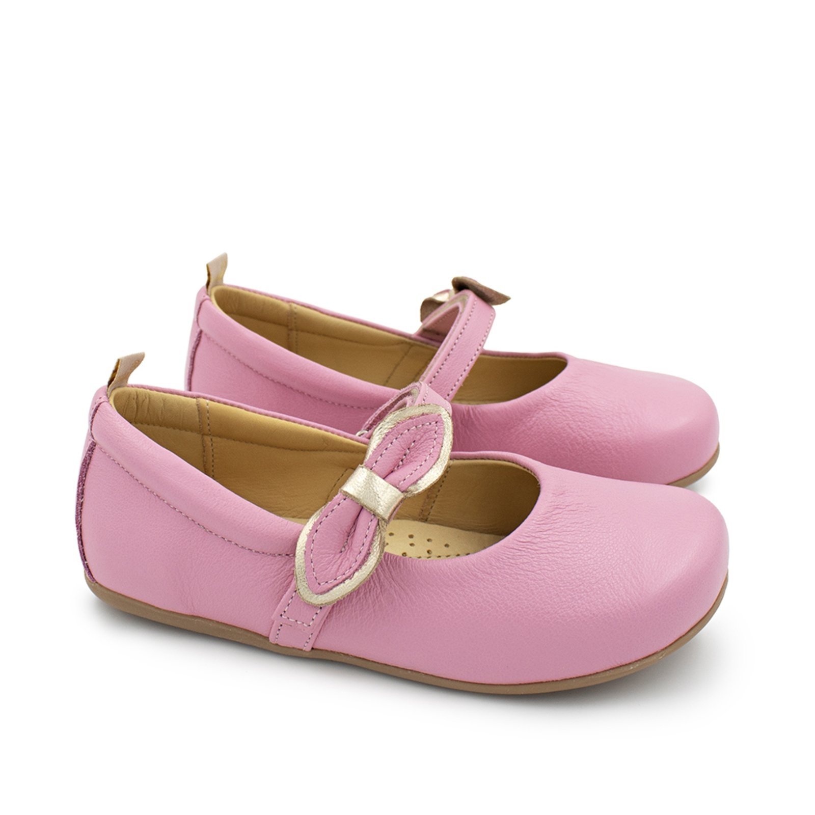 Vista 2 Infantil - Sapatilha Menina Blue Lucia Couro Rosa Cha Blue Infantis rosa blue Blue Infantis rosa blue