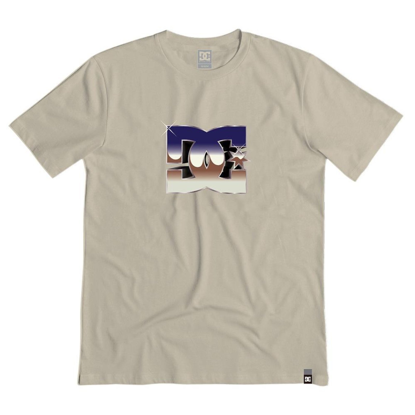 Camiseta DC Shoes Metallic Star WT25 Masculina Bege