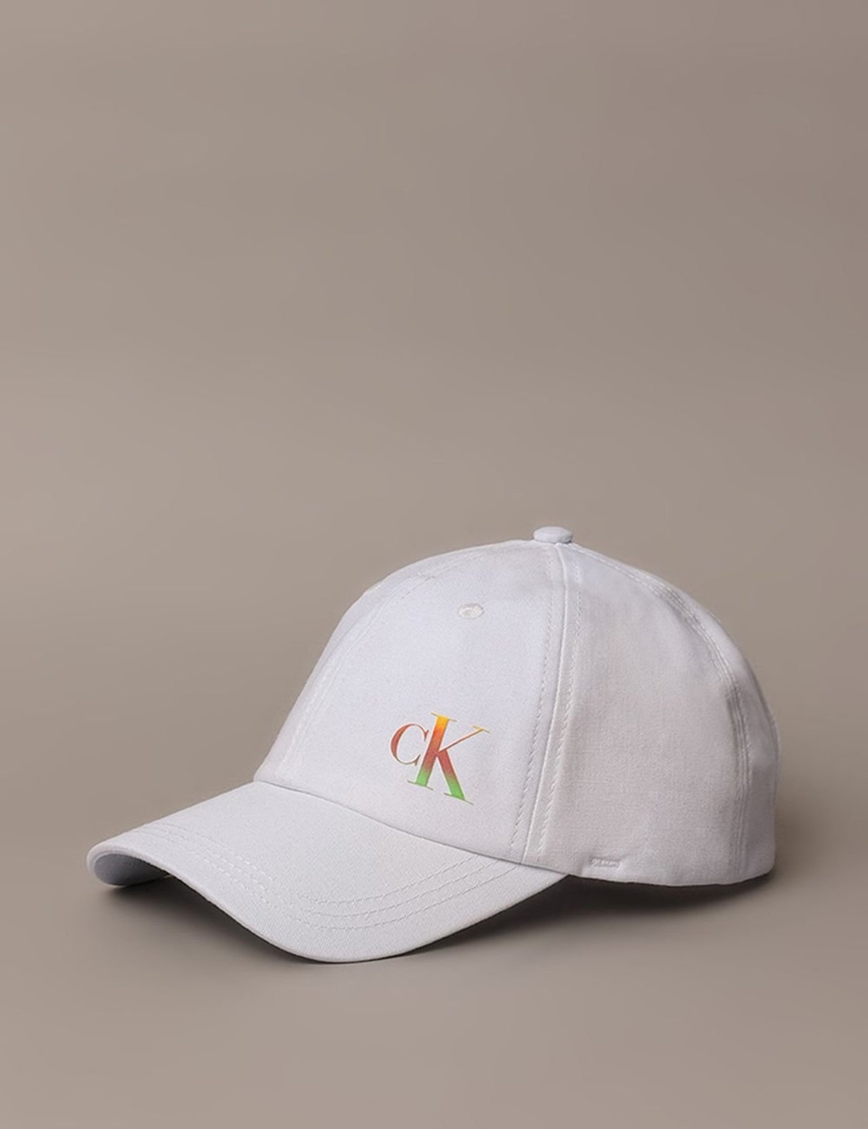 Boné Calvin Klein Jeans 6 Gomos Calvin Klein Pride - Branco Calvin Klein Jeans