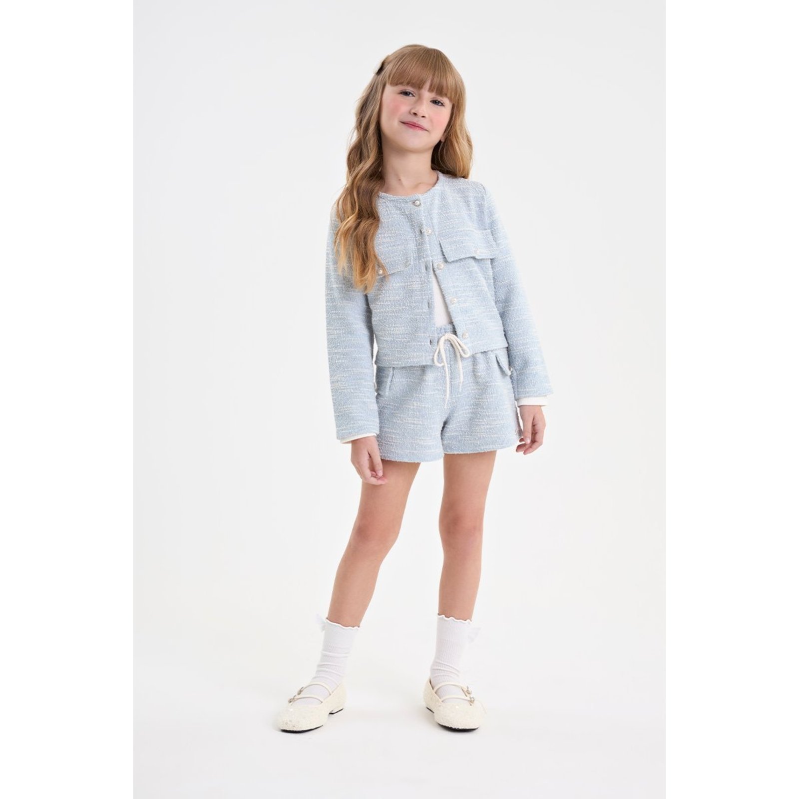 Infantil - Casaco Feminino em Tweed