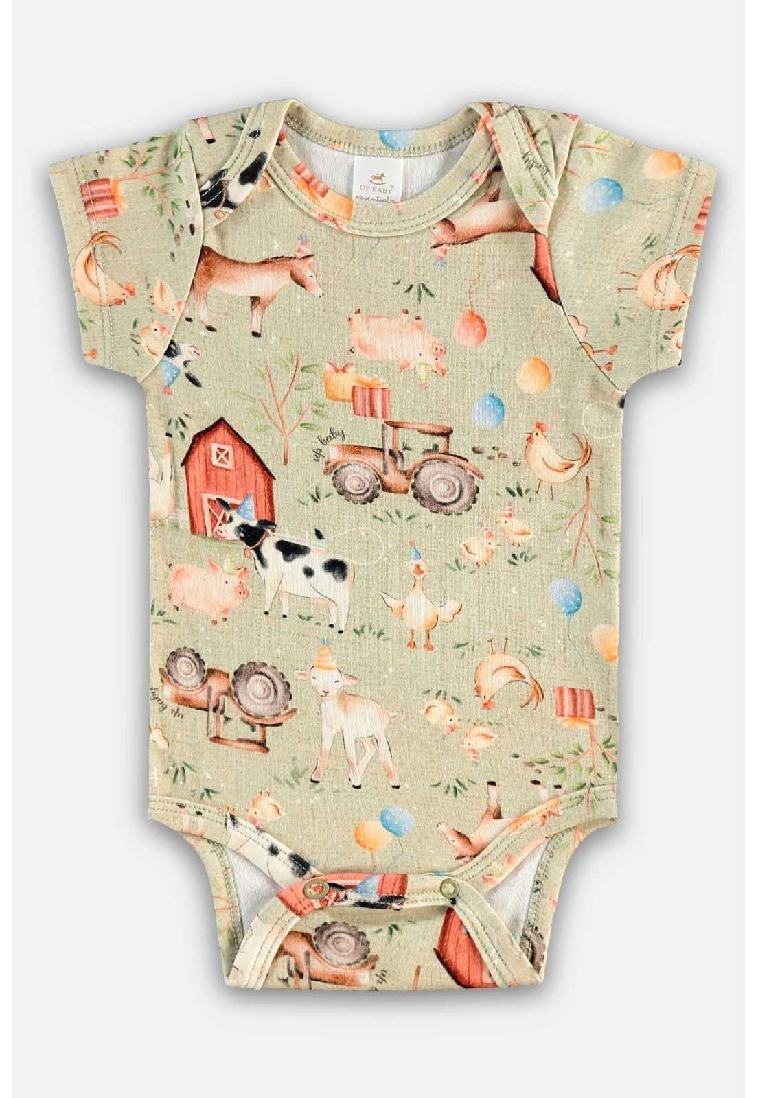 Infantil – Body em Suedine para Menino Up Baby Verde