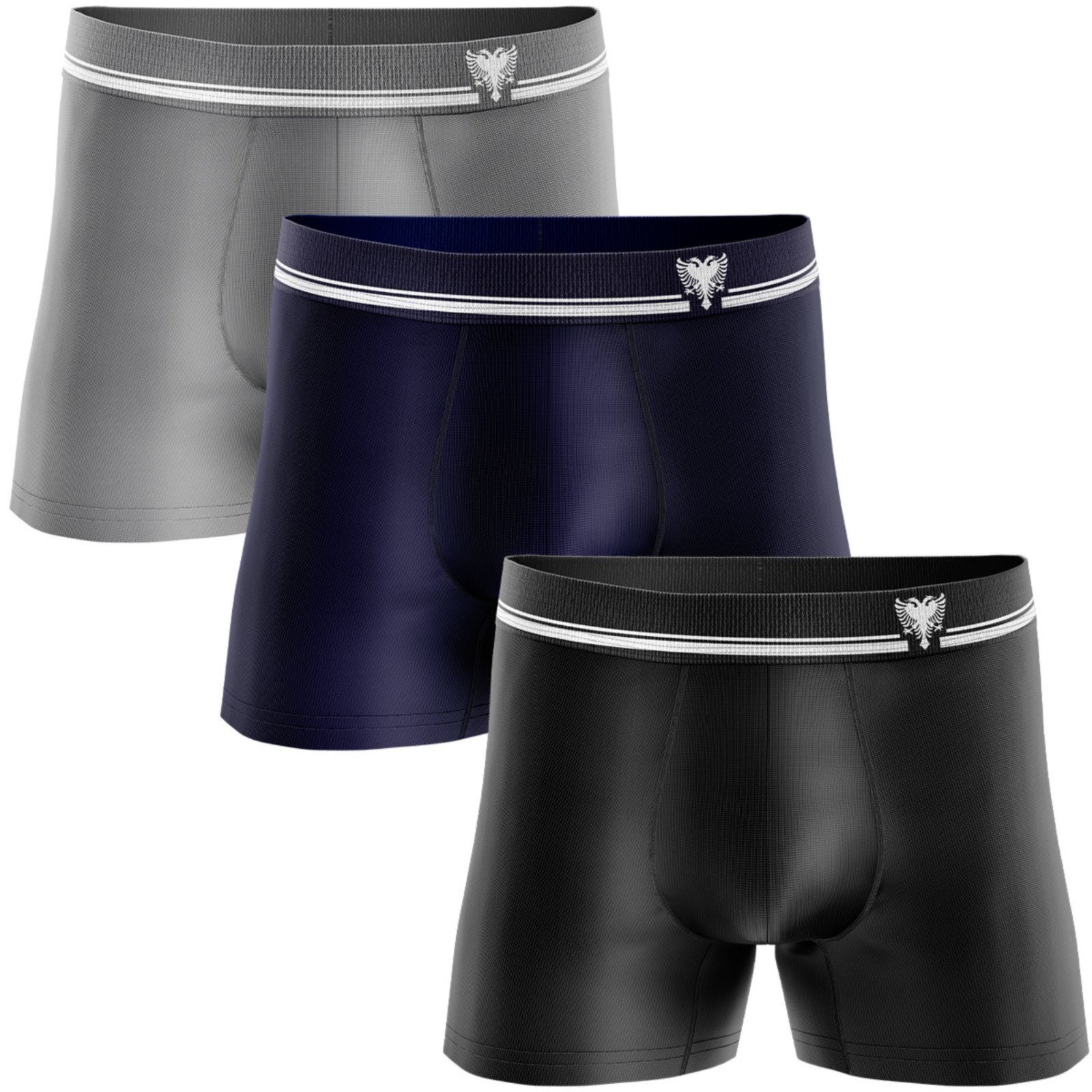 Kit 3 Cueca Boxer Cavalera Sem Costura Poliamida Microfibra