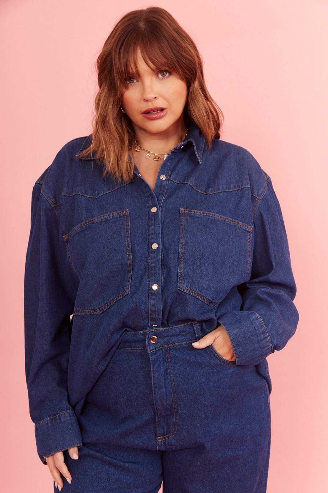 Camisa Jeans In Love Ariela Jens