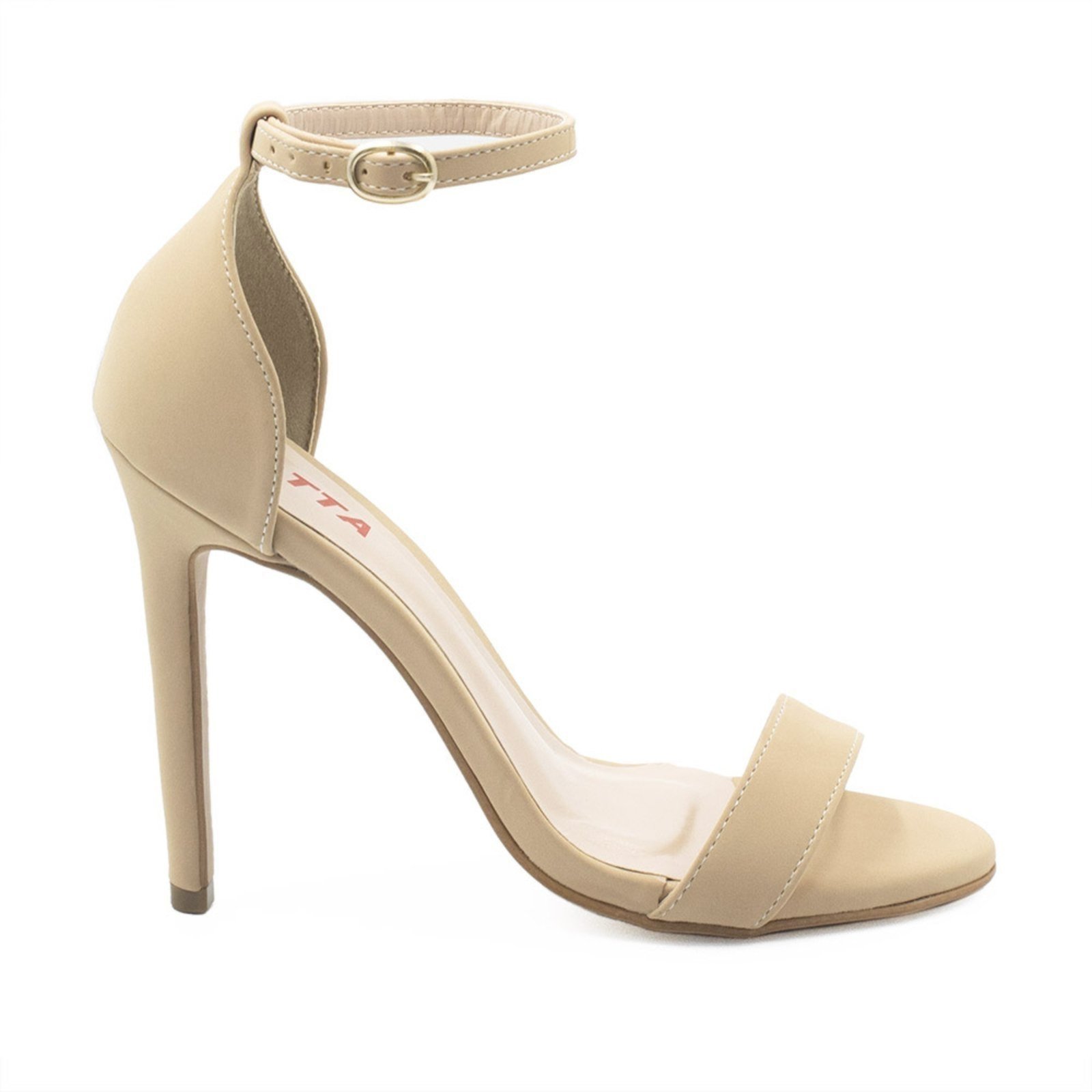 Vista 3 Sandália Zatta Salto Fino Maya Creme nude ZATTA nude